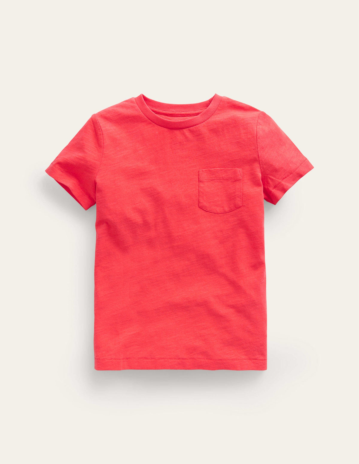 Washed Slub T-shirt-Jam Red - Image 1