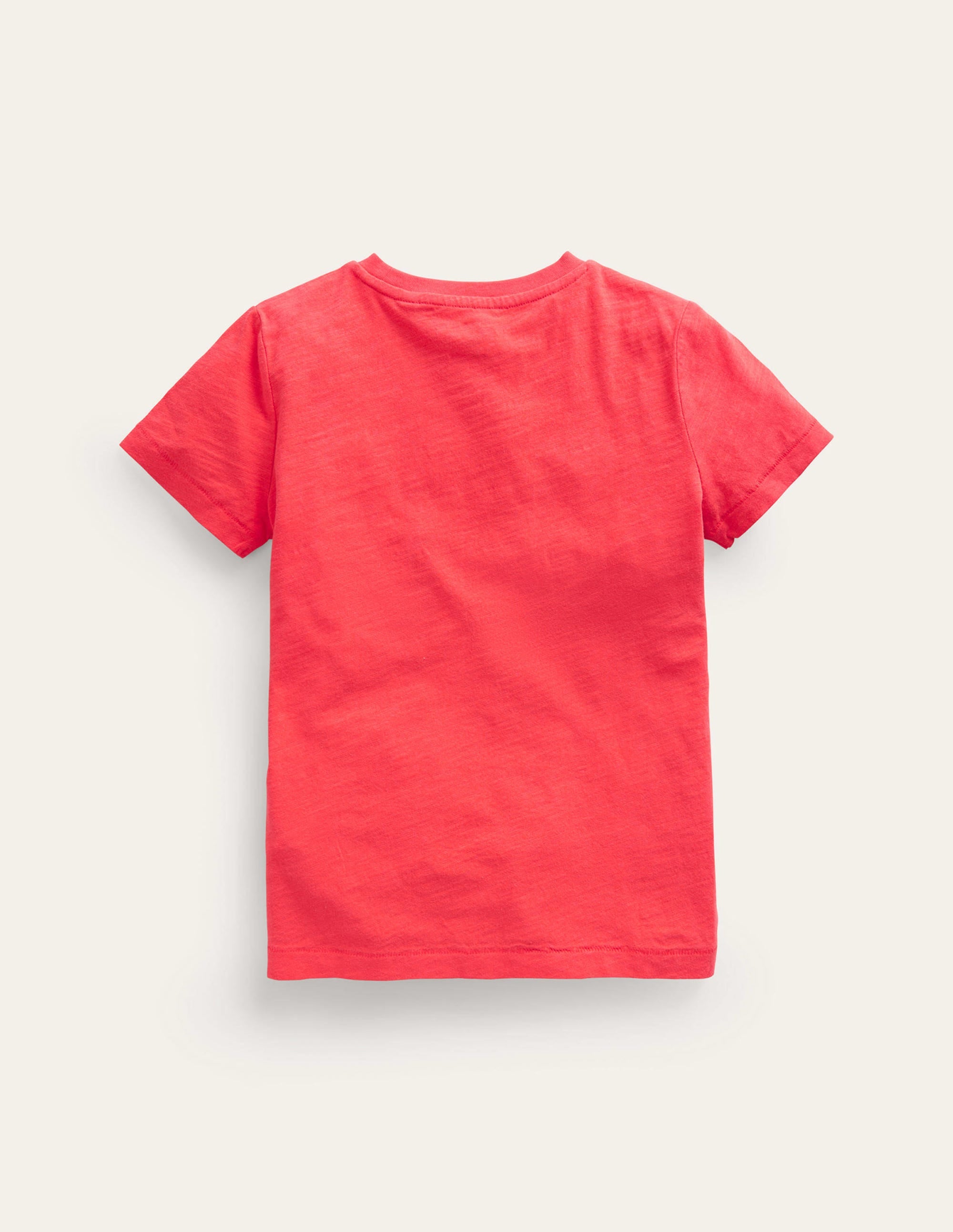 Washed Slub T-shirt-Jam Red - Image 2