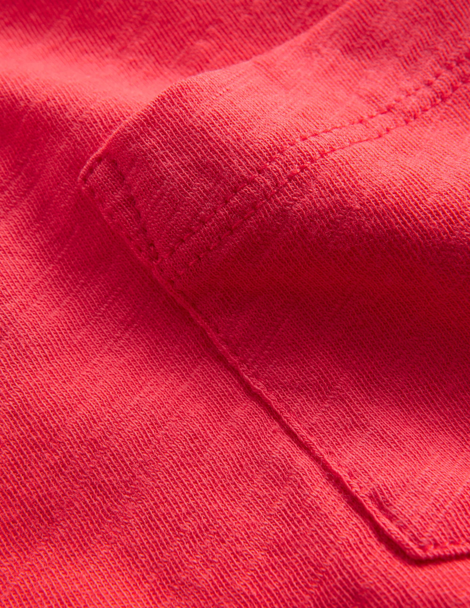 Washed Slub T-shirt-Jam Red - Image 3