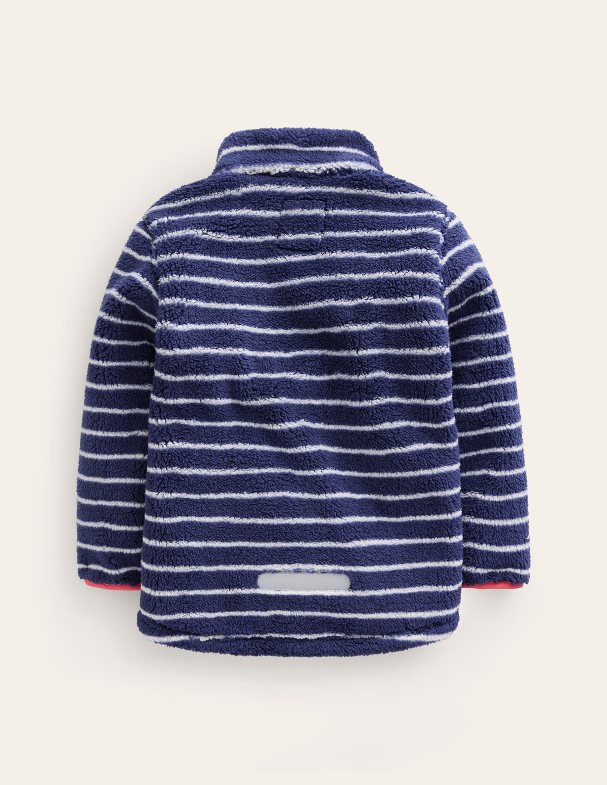 Cosy Windproof Fleece-College Navy / Ivory Stripe - Image 2