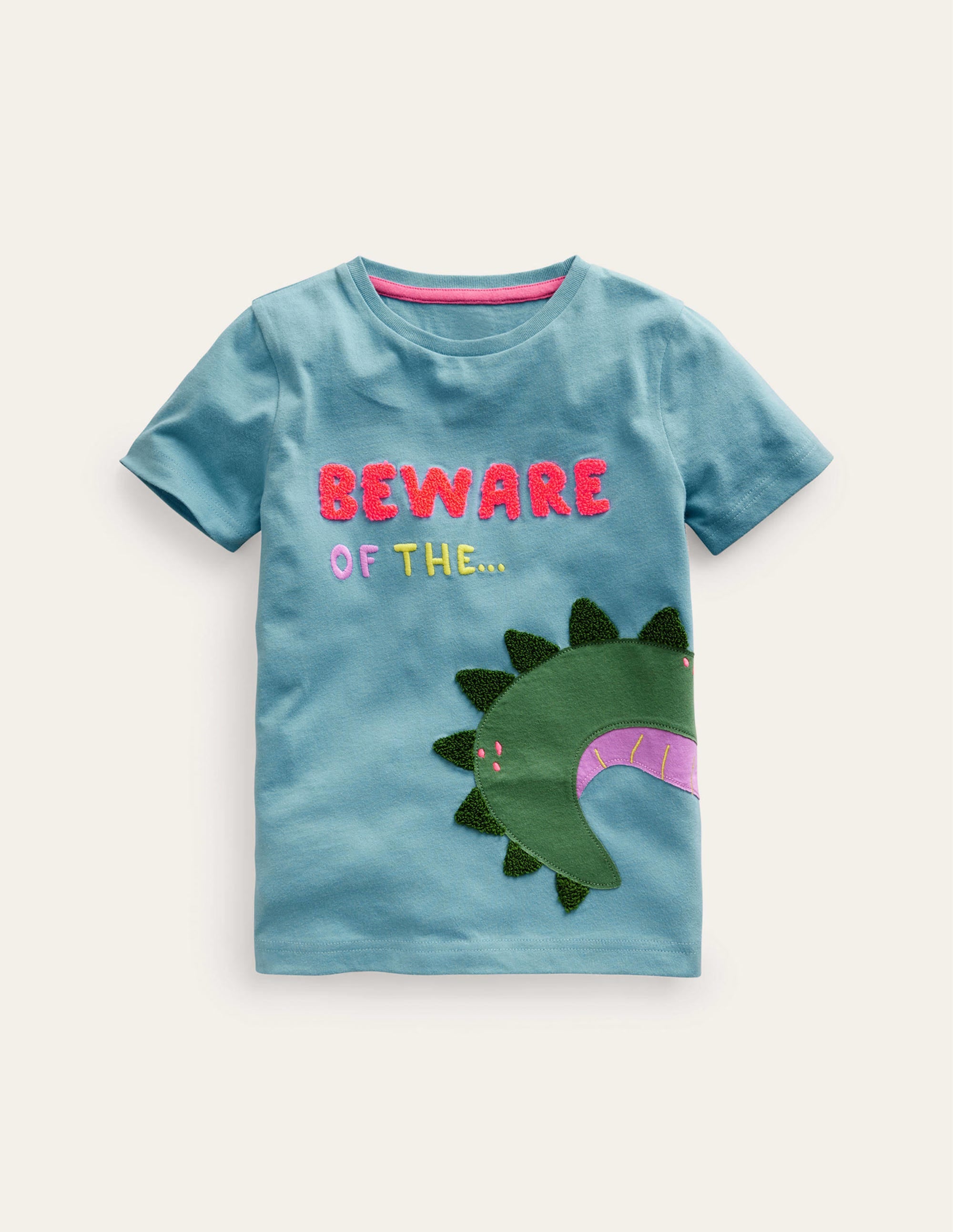 Front & Back Croc T-shirt-Duck Egg Blue Croc - Image 1