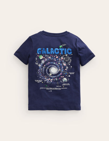 Relaxed Printed T-shirt-College Navy Galaxy-2