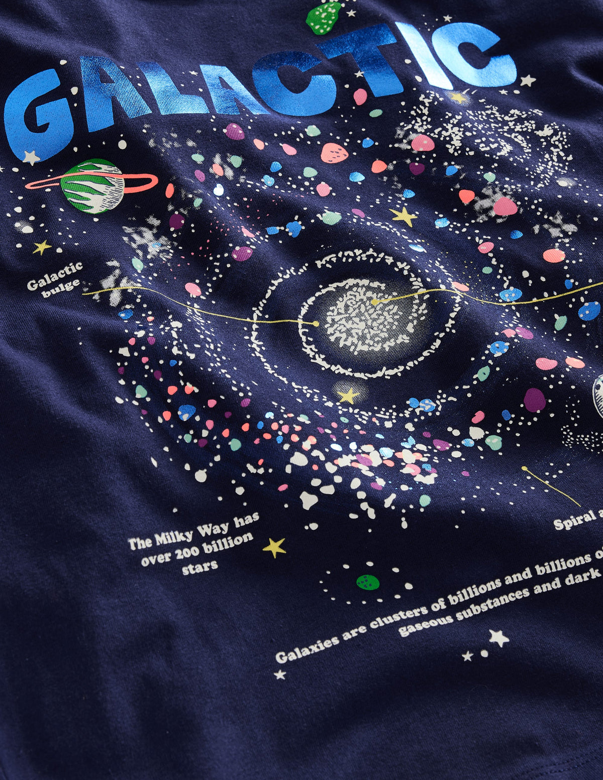 Relaxed Printed T-shirt-College Navy Galaxy - Image 3