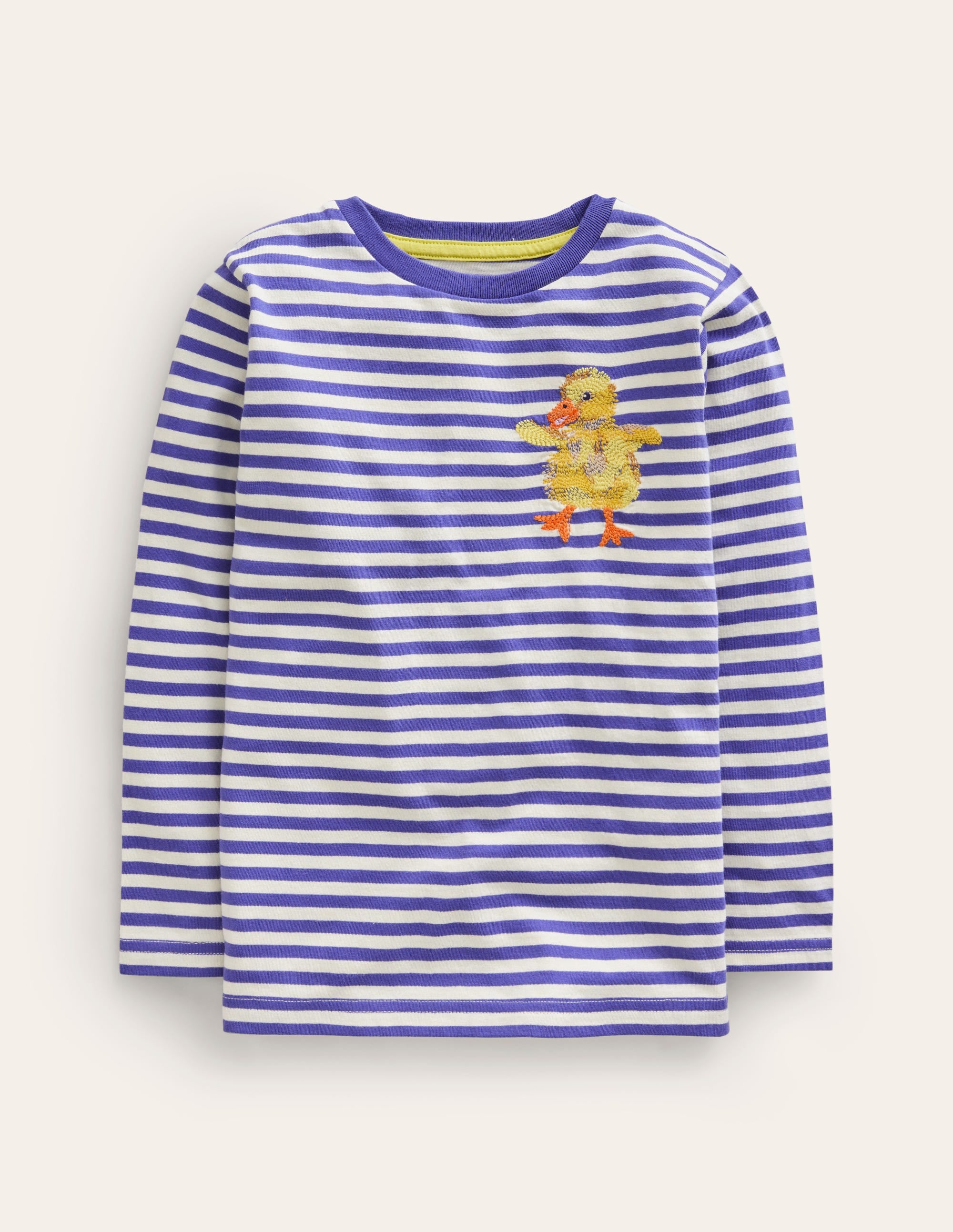 Long Sleeve Stitch T-shirt-Soft Starboard/Ivory Chick - Image 1