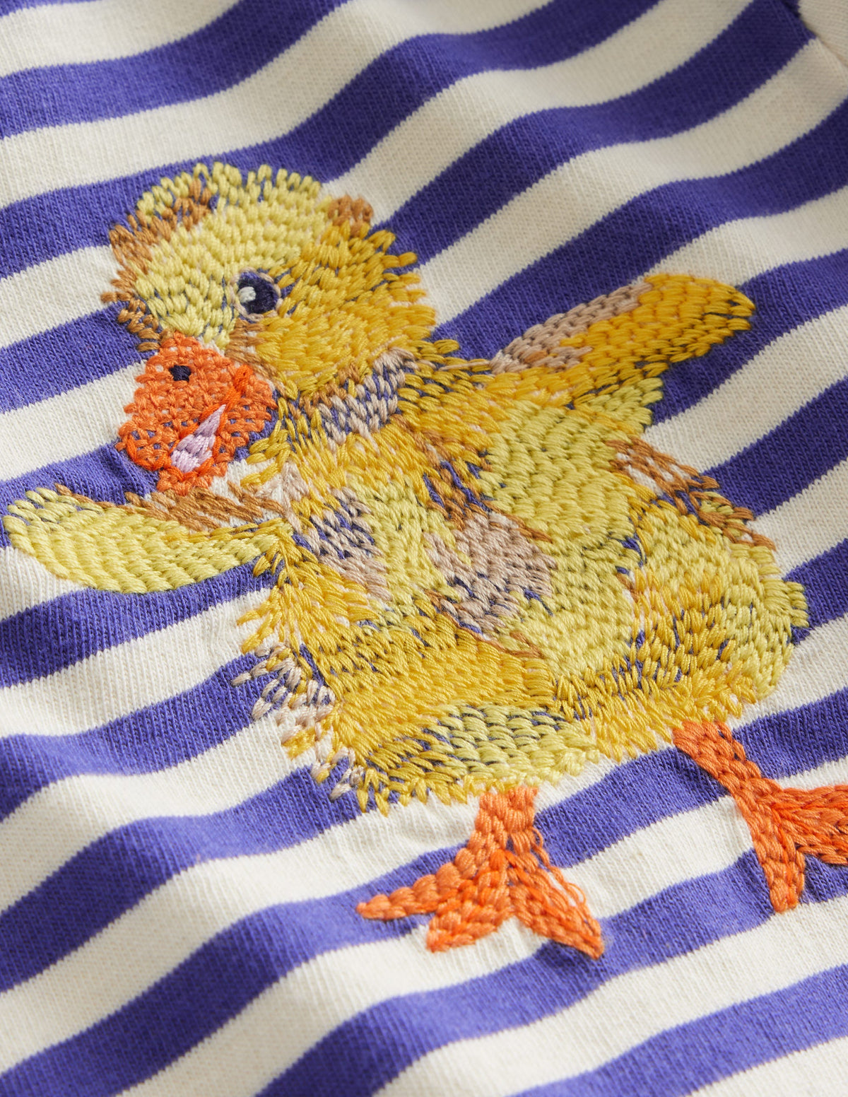 Long Sleeve Stitch T-shirt-Soft Starboard/Ivory Chick - Image 3