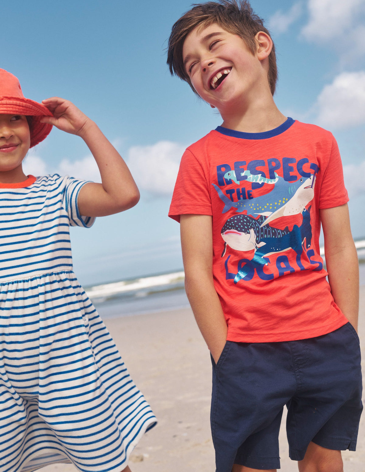 Printed Sharks T-shirt-Jam Red Sharks-4