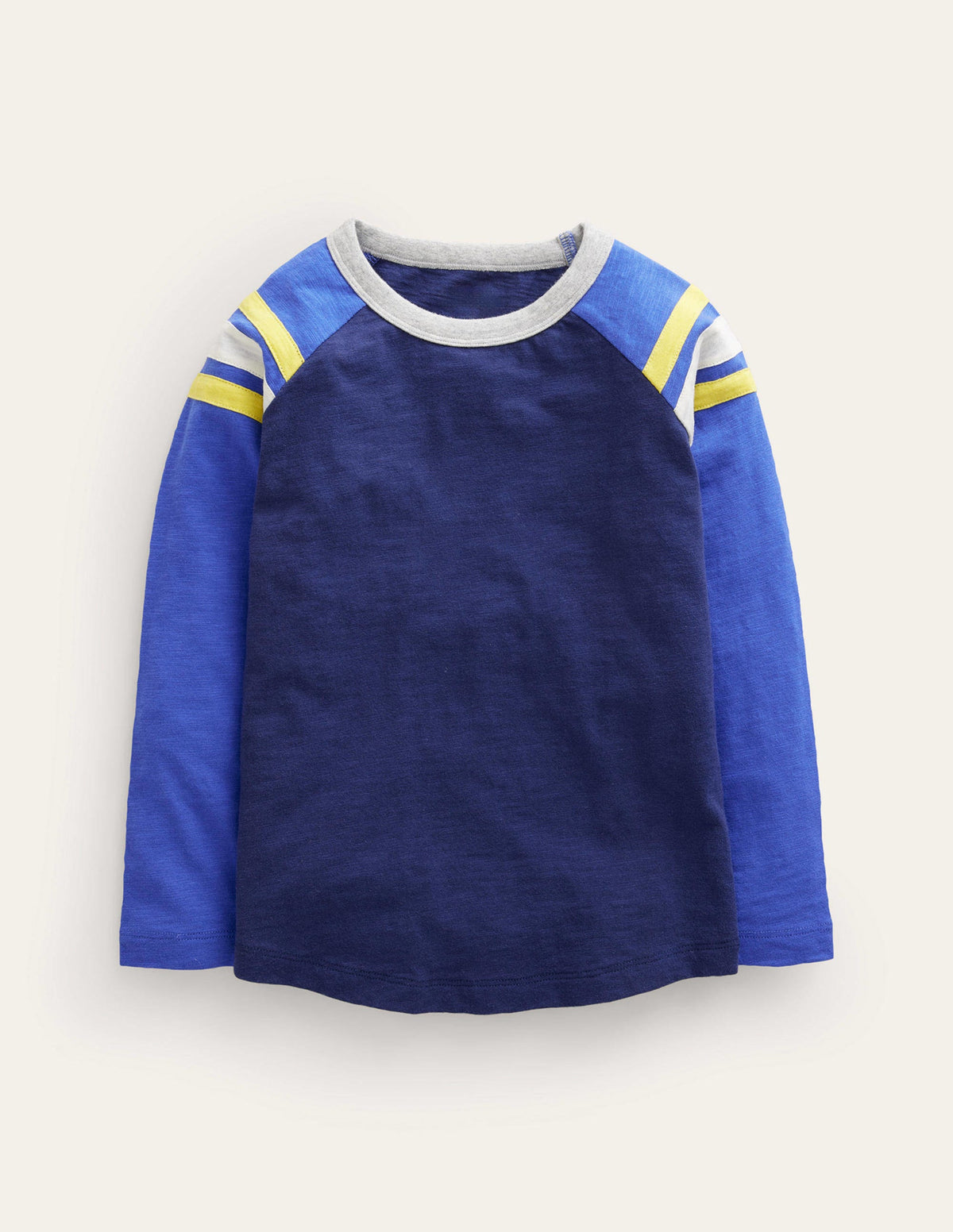 Long Sleeve Raglan T-shirt-College Navy/Dazzling Blue - Image 1