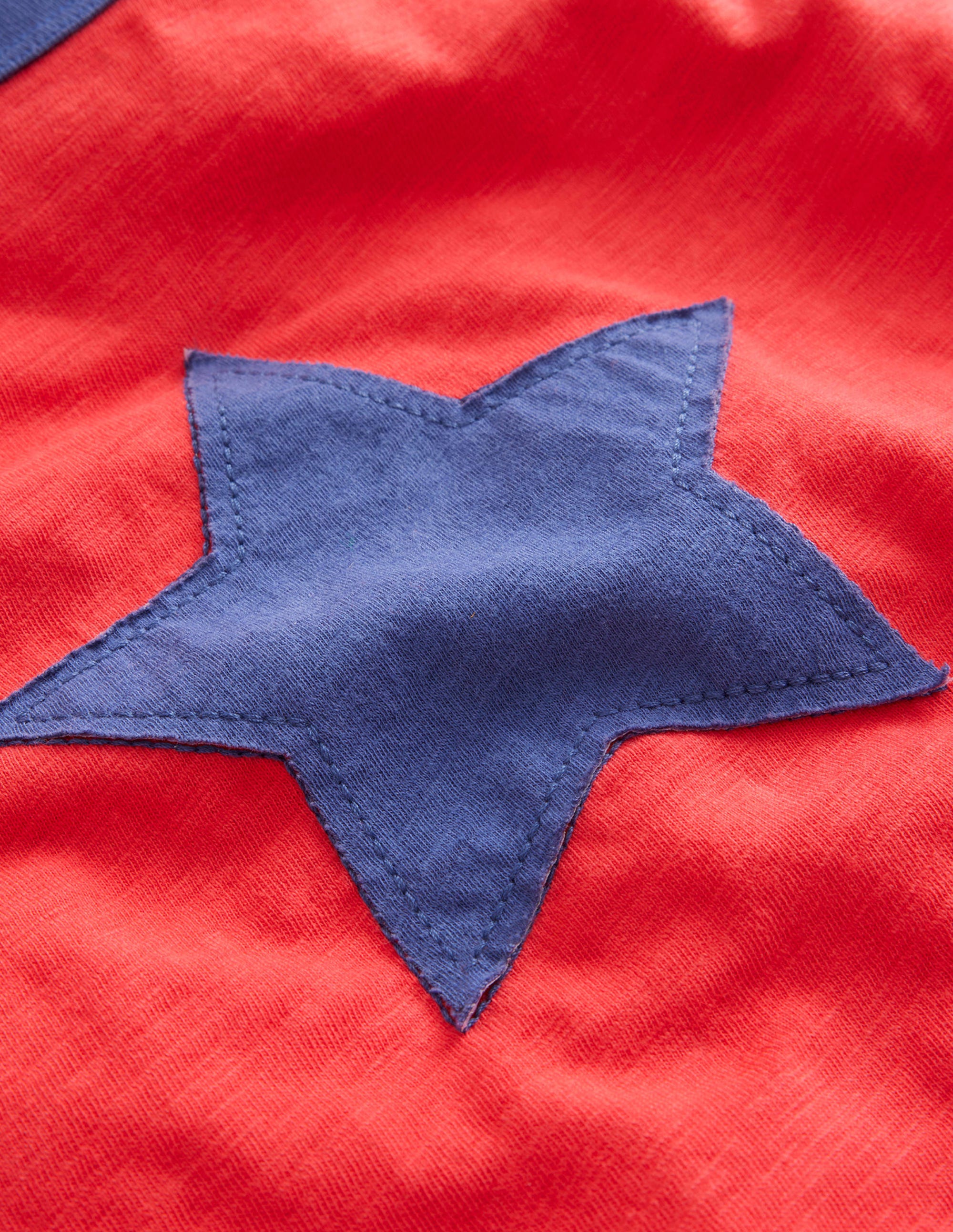 Long Sleeve Raglan T-shirt-Jam Red/Oatmeal Marl Star - Image 3