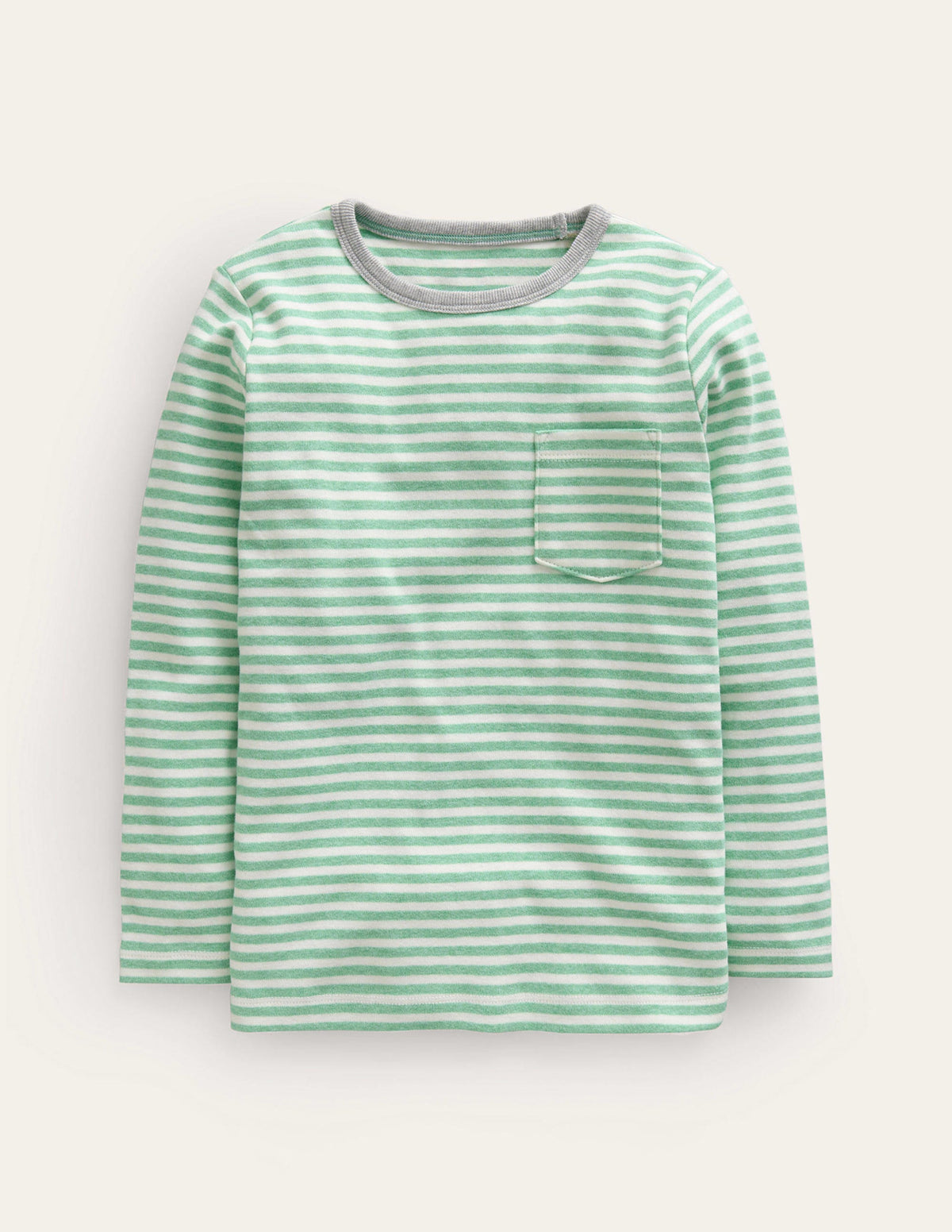 Cosy Brushed Top-Pea Green/Ivory - Image 1
