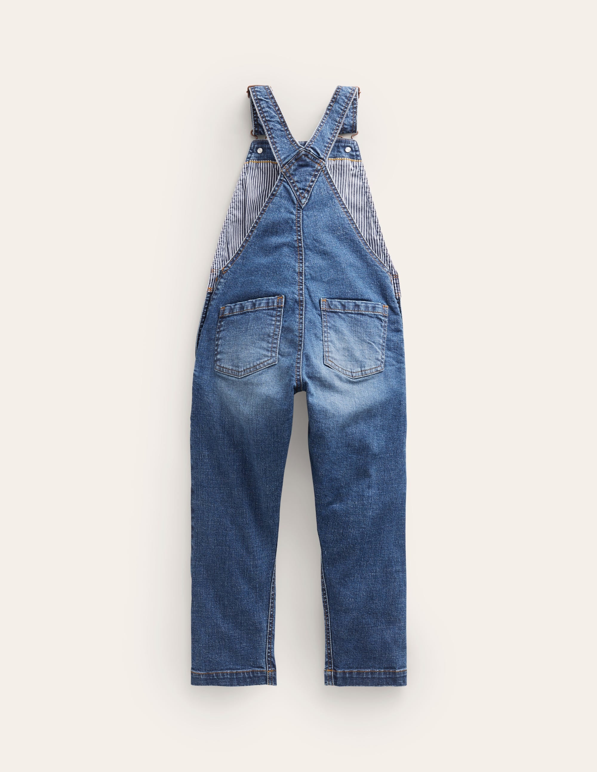 Denim Overalls-Mid Denim - Image 2