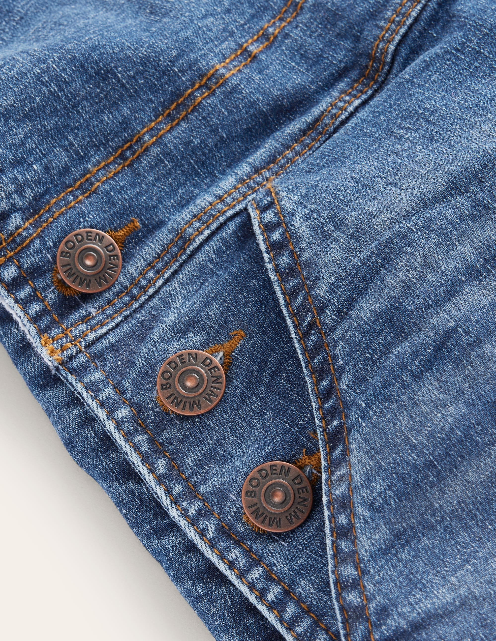 Denim Overalls-Mid Denim - Image 3