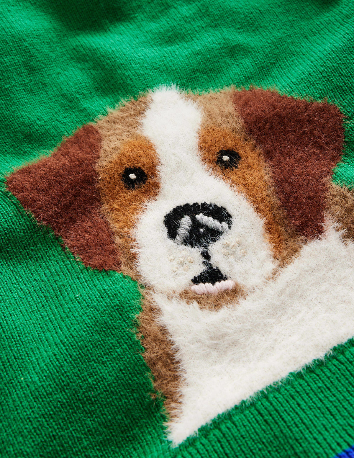 Fun Cosy Sweater-Runner Bean Green Dog - Image 3