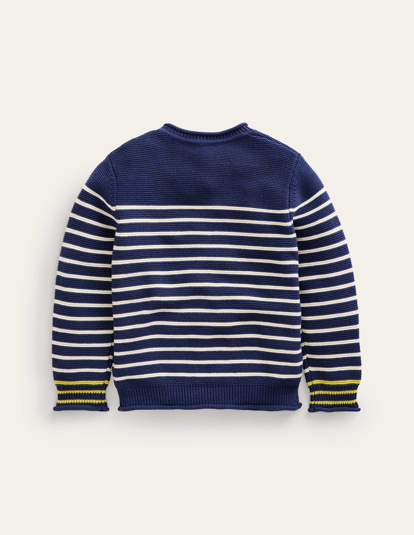 Nautical Stripe Sweater-Sapphire Blue and Ivory Stripe