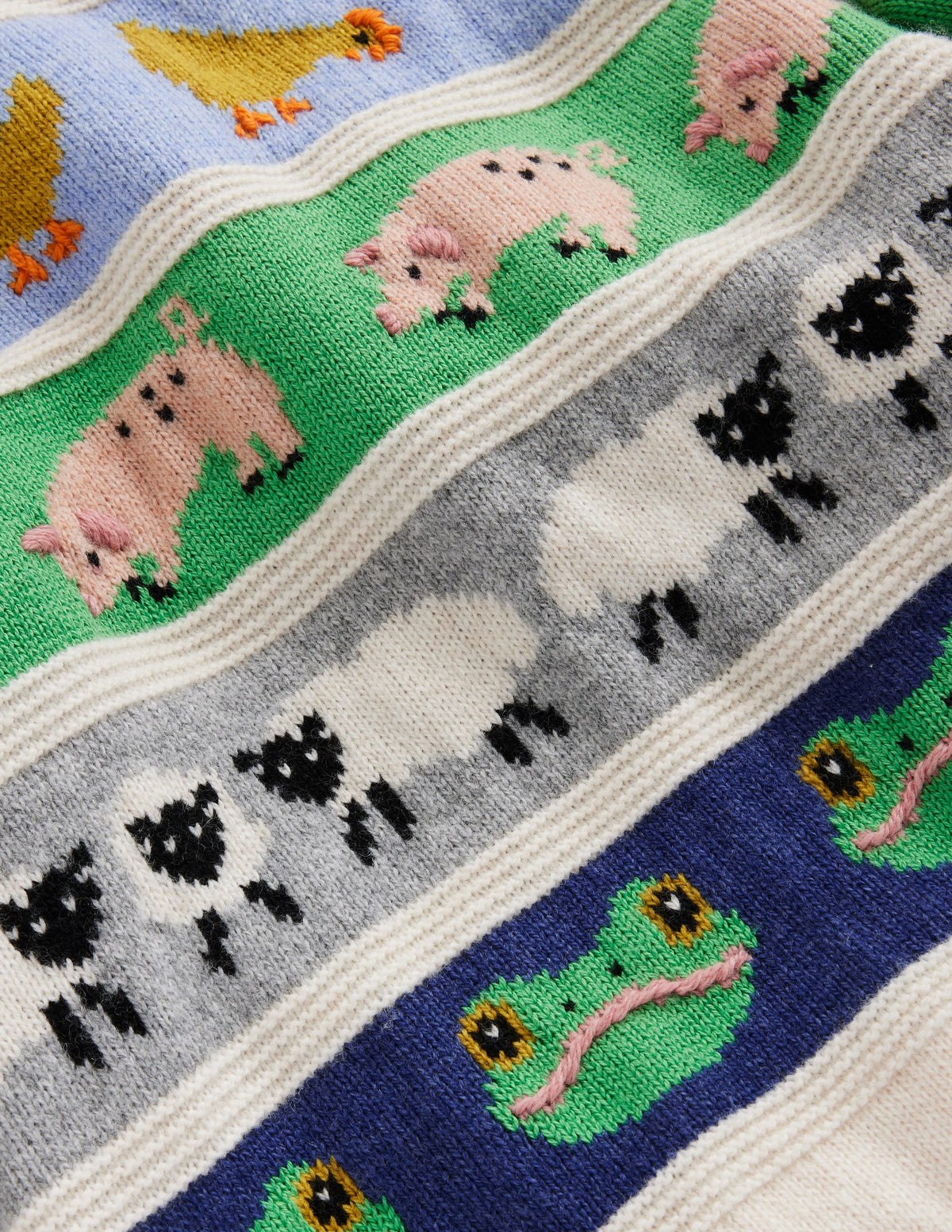 All Over Fair Isle Jumper-Easter Farm Animals-3