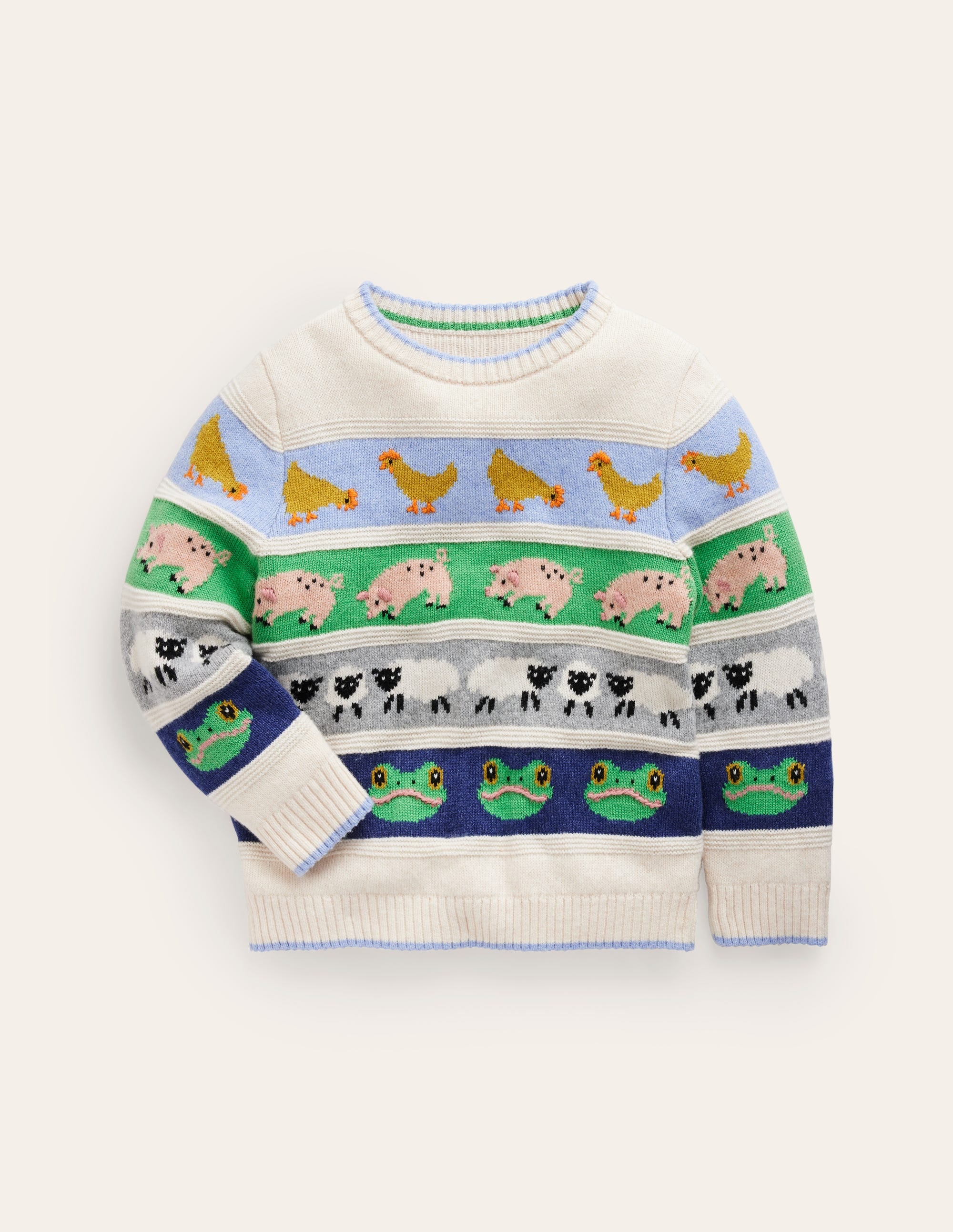 All Over Fair Isle Jumper-Easter Farm Animals - Image 1