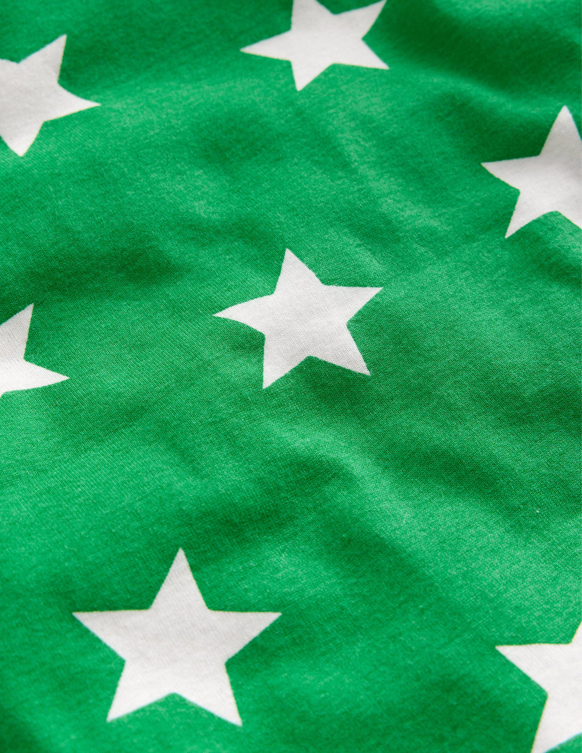 Snug Short John Pajamas-Green/Ecru Star-3