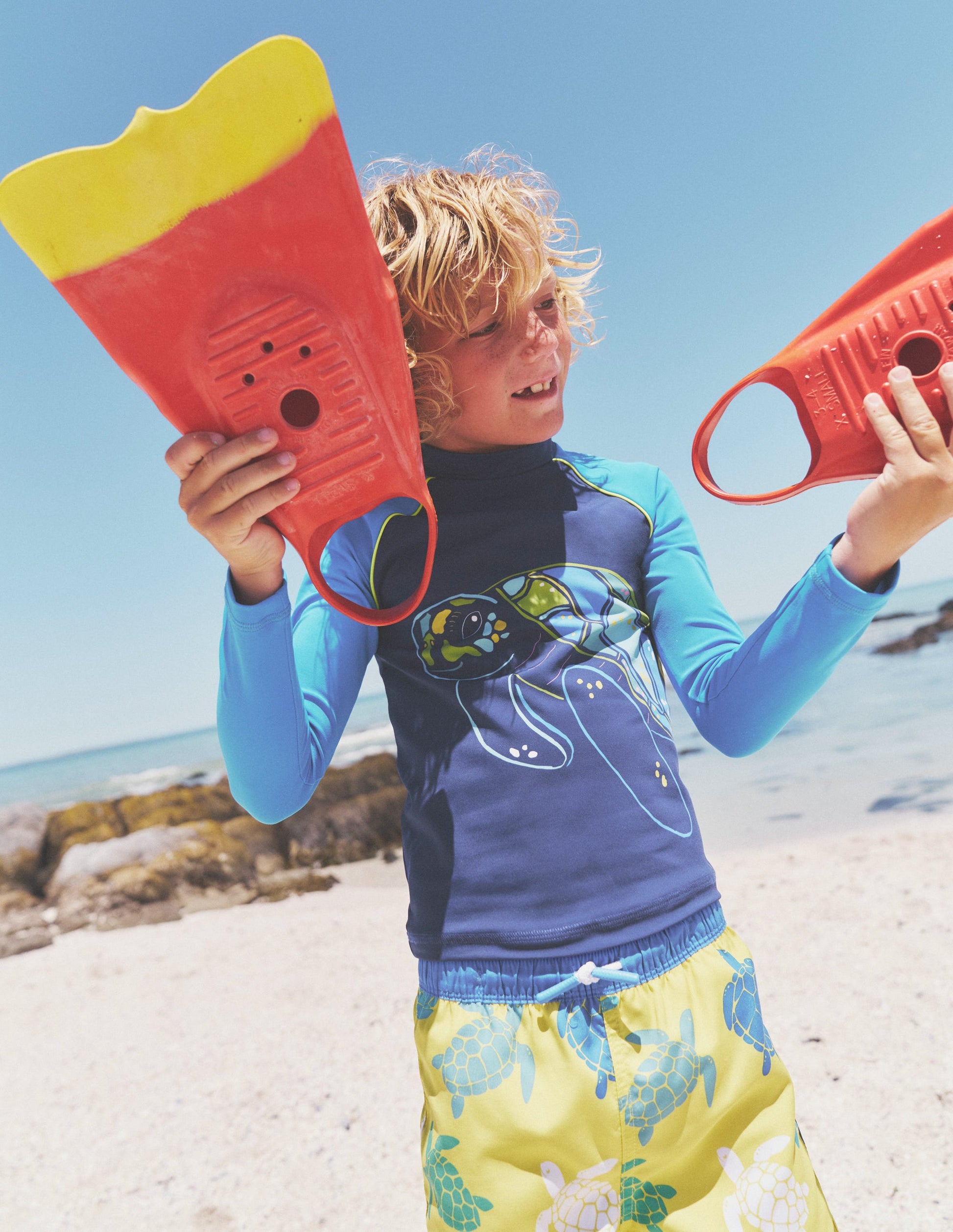 Logo Rash Guard-Turtle Blue-4