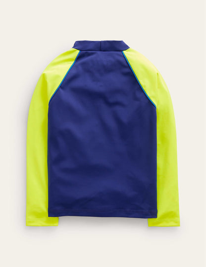 Logo Rash Guard-Sapphire Blue Sharks-2