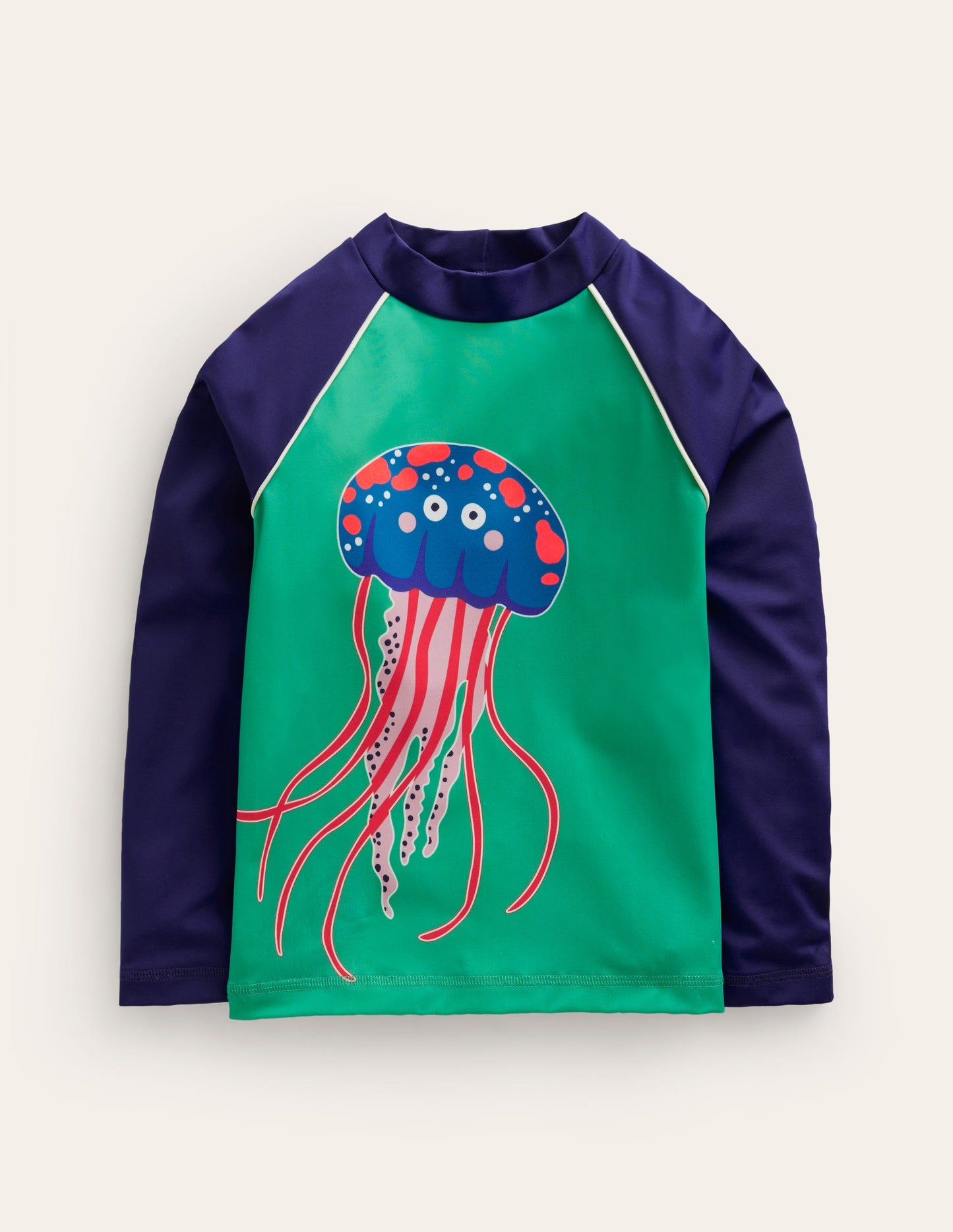 Logo Rash Guard-Ming Green Jelly Fish