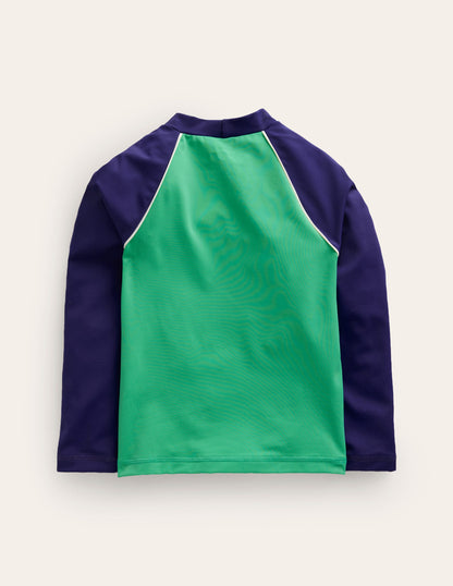 Logo Rash Guard-Ming Green Jelly Fish-2