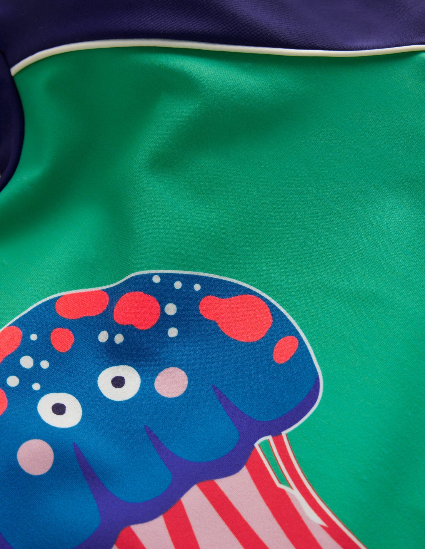 Logo Rash Guard-Ming Green Jelly Fish