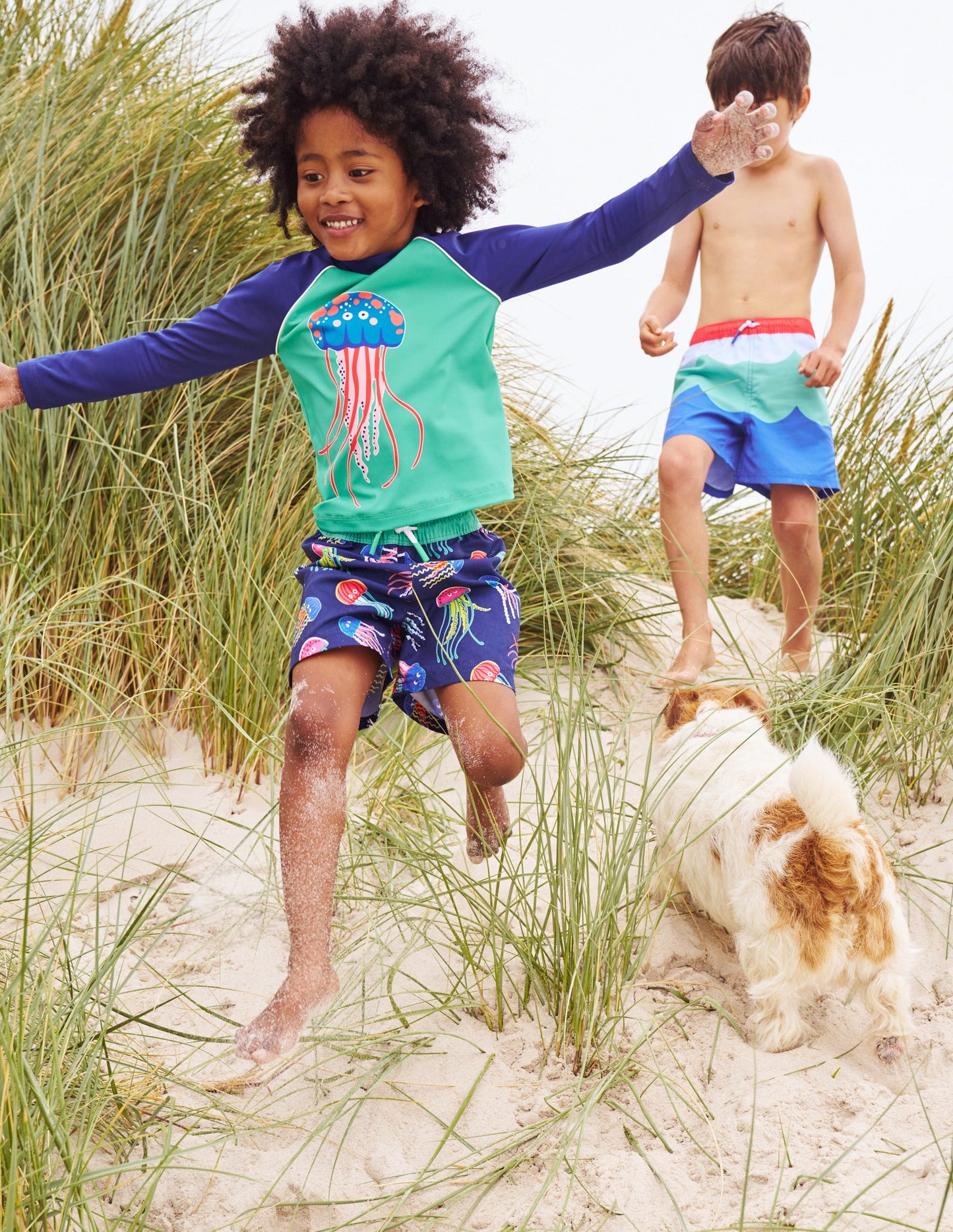 Logo Rash Guard-Ming Green Jelly Fish