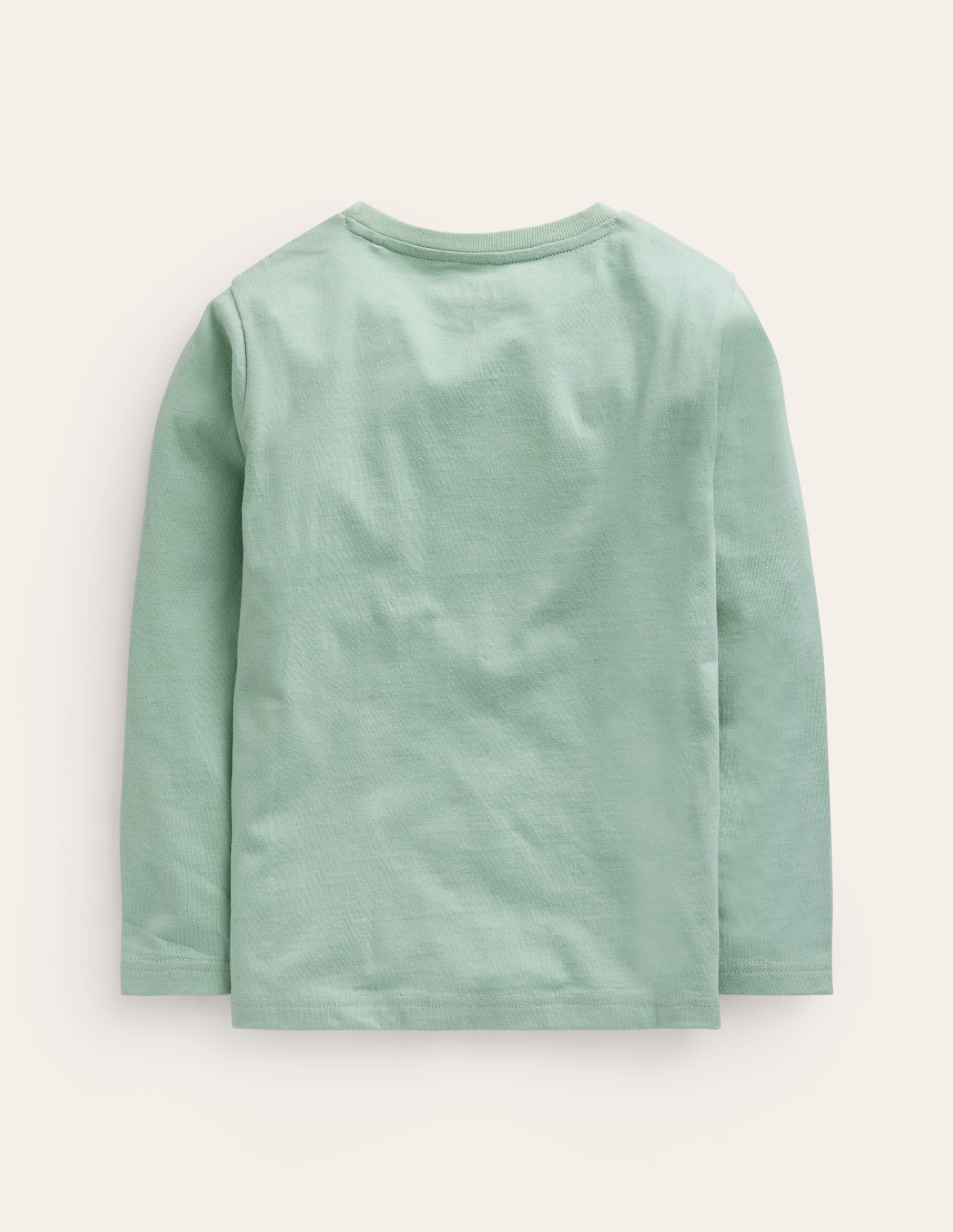 Cross-Stitch Cotton T-Shirt-Pistachio - Image 2