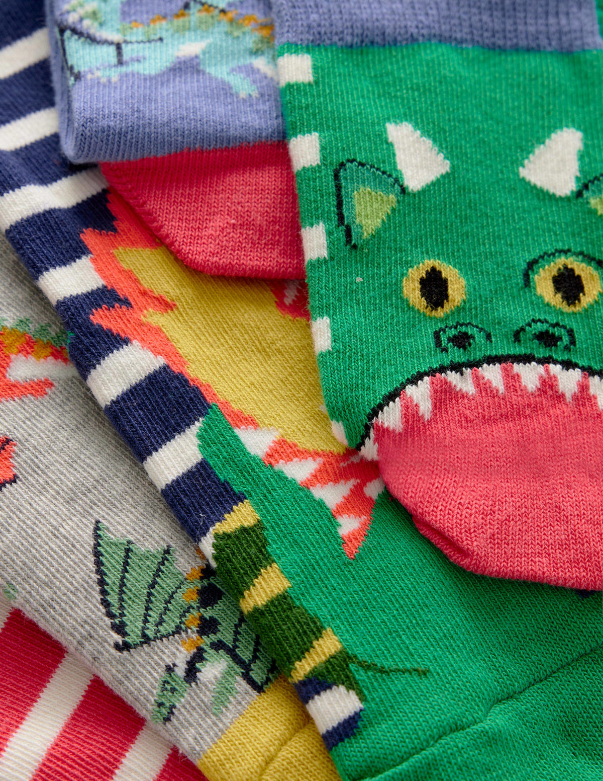 Socks 5 Pack-Multi Dragons - Image 2