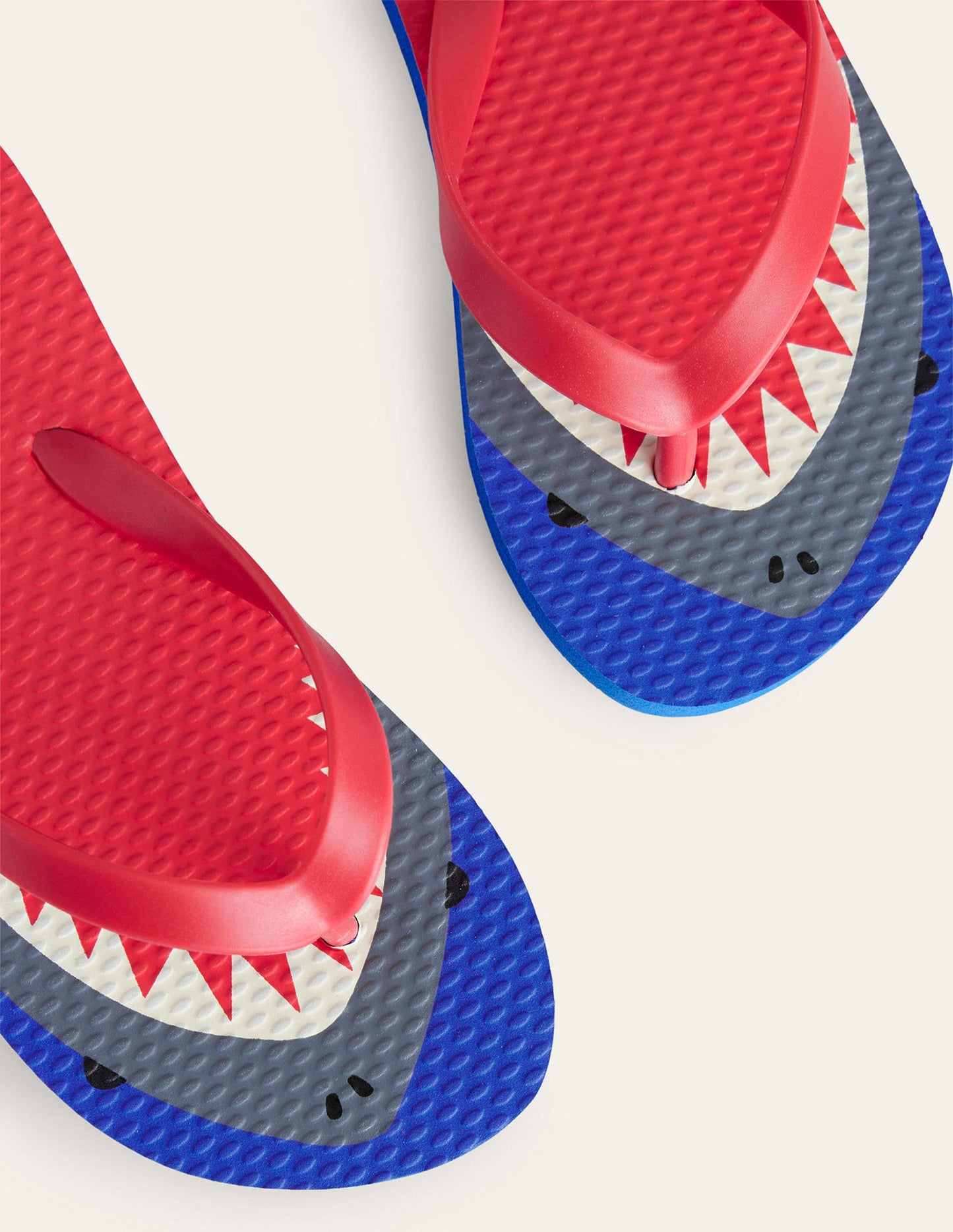 Fun Flip Flops-Red Sharks