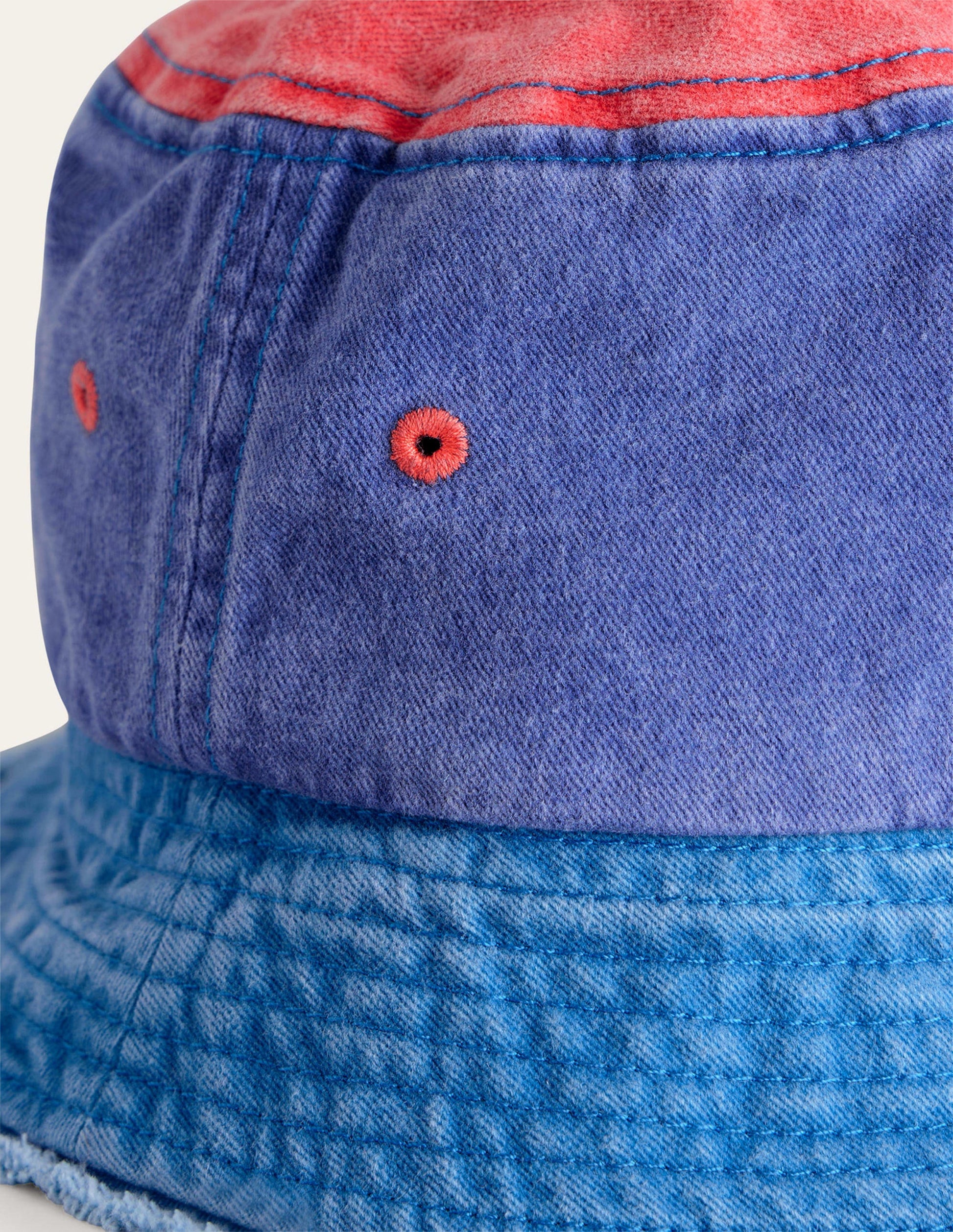 Bucket Hat-Sapphire Blue Colourblock-2