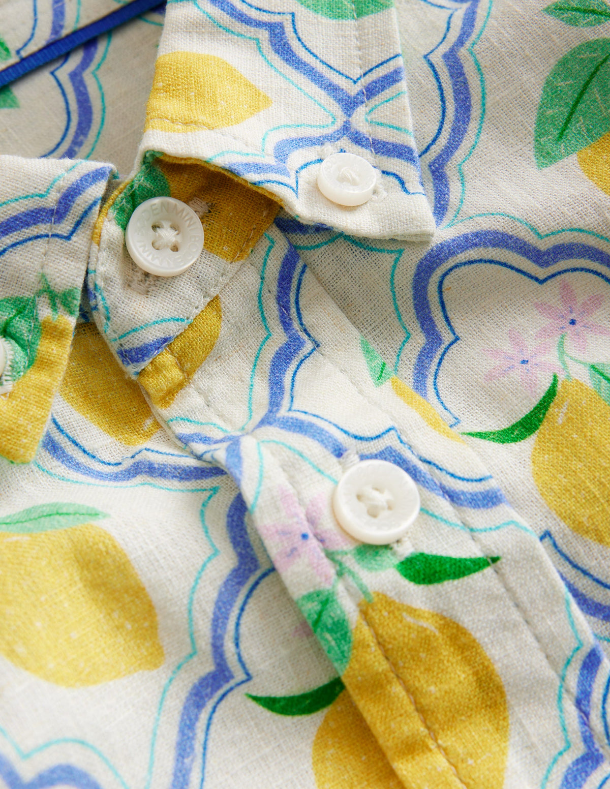 Cotton Linen Shirt-Yellow Lemon Gove-7