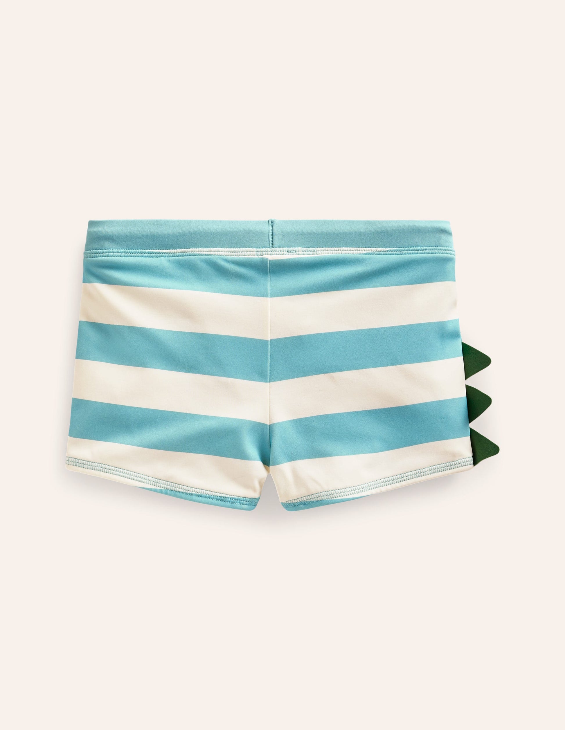 Swim Trunks B1815-Aqua Sea/ Ivory Stripe Dino-2