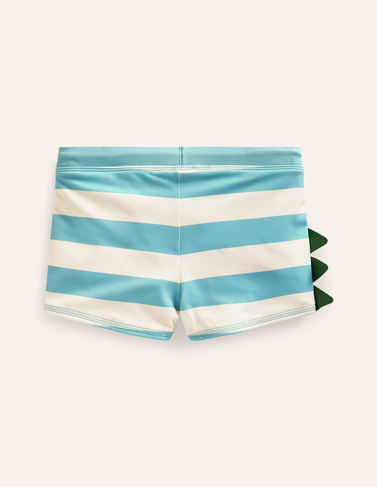 Swim Trunks B1815-Aqua Sea/ Ivory Stripe Dino - Image 2