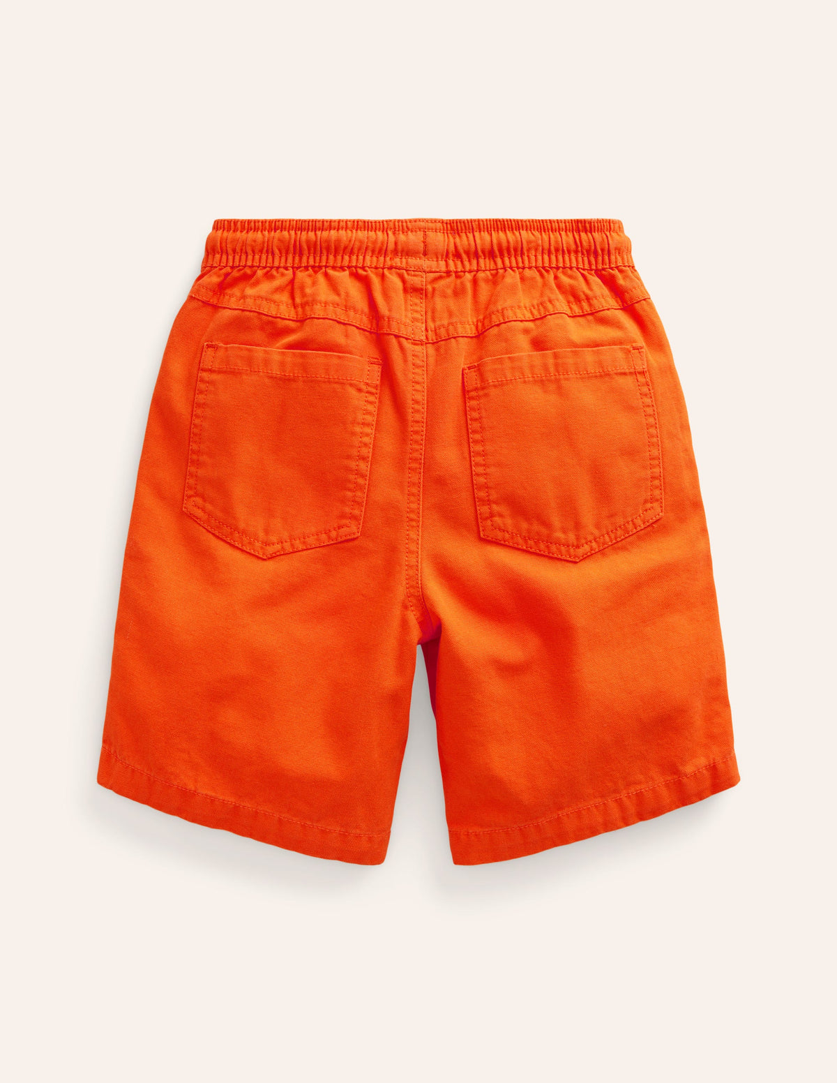 Pull-on Drawstring Shorts-Firecracker Orange - Image 2
