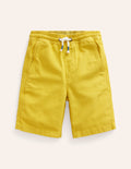 Pull-on Drawstring Shorts-Lemon Yellow