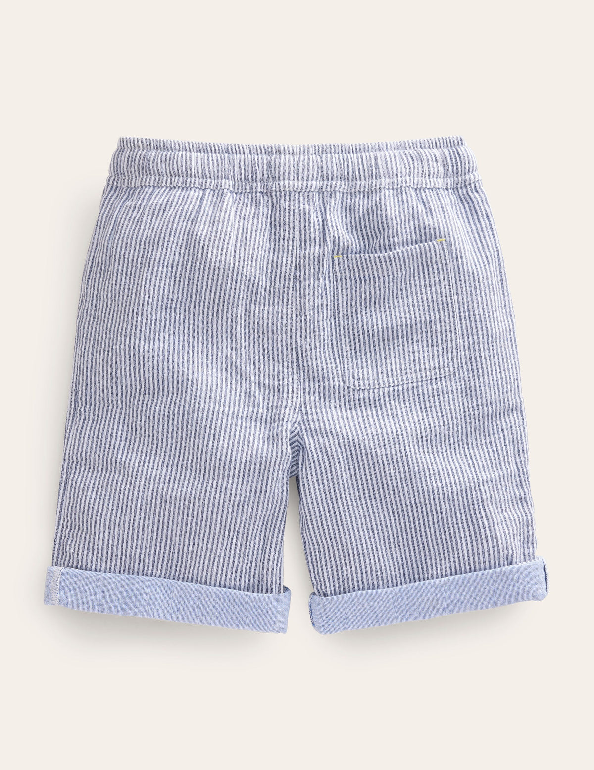 Drawstring Vacation Shorts-College Navy Ticking - Image 2
