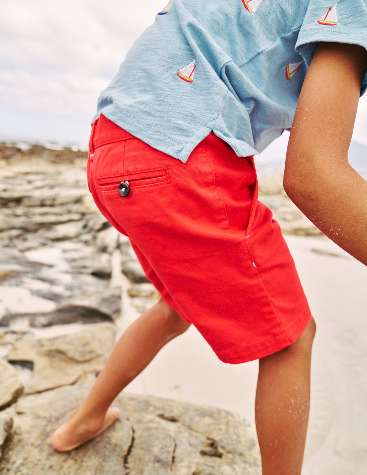 Classic Chino Shorts-Jam Red-4