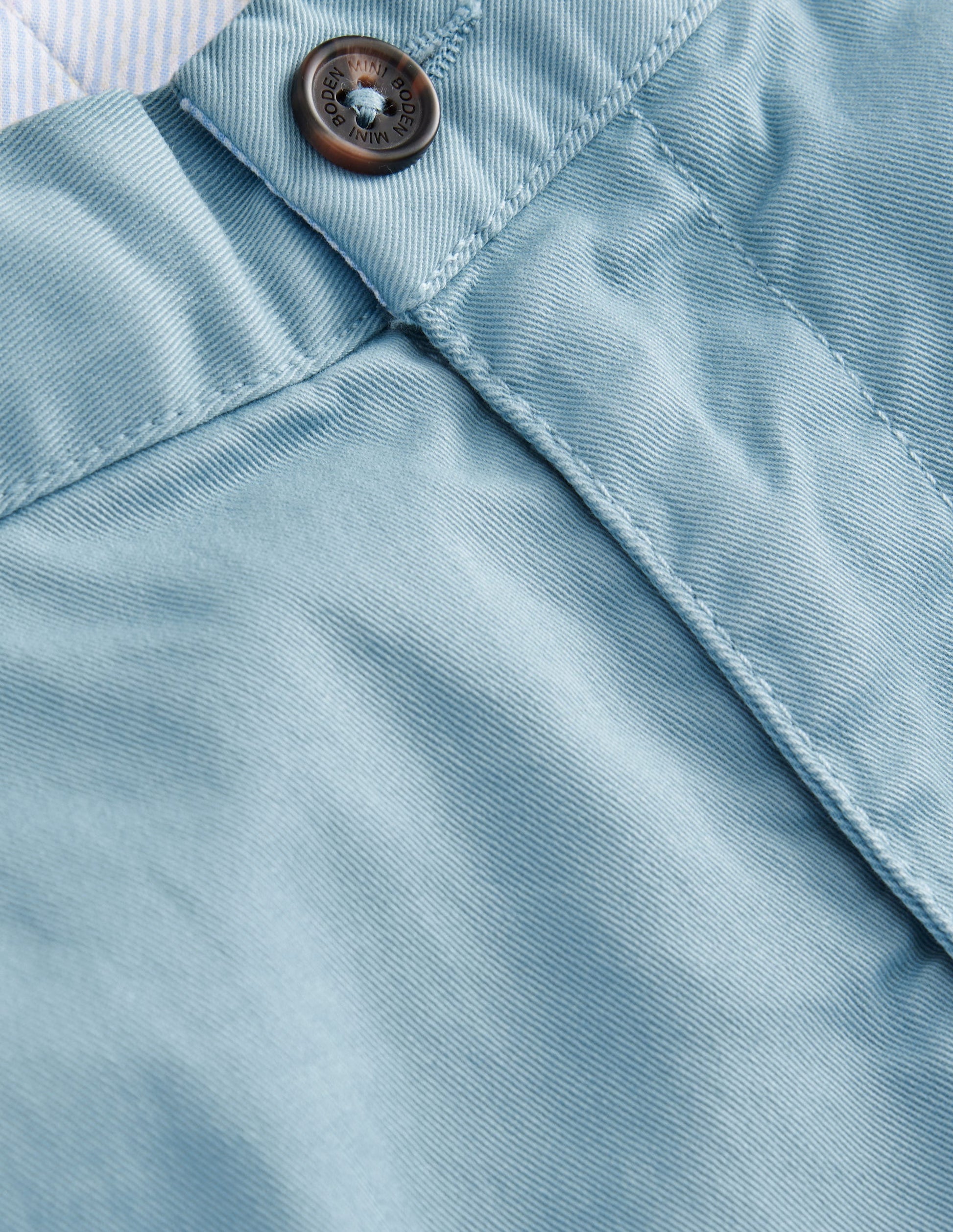 Classic Chino Shorts-Duck Egg Blue-3