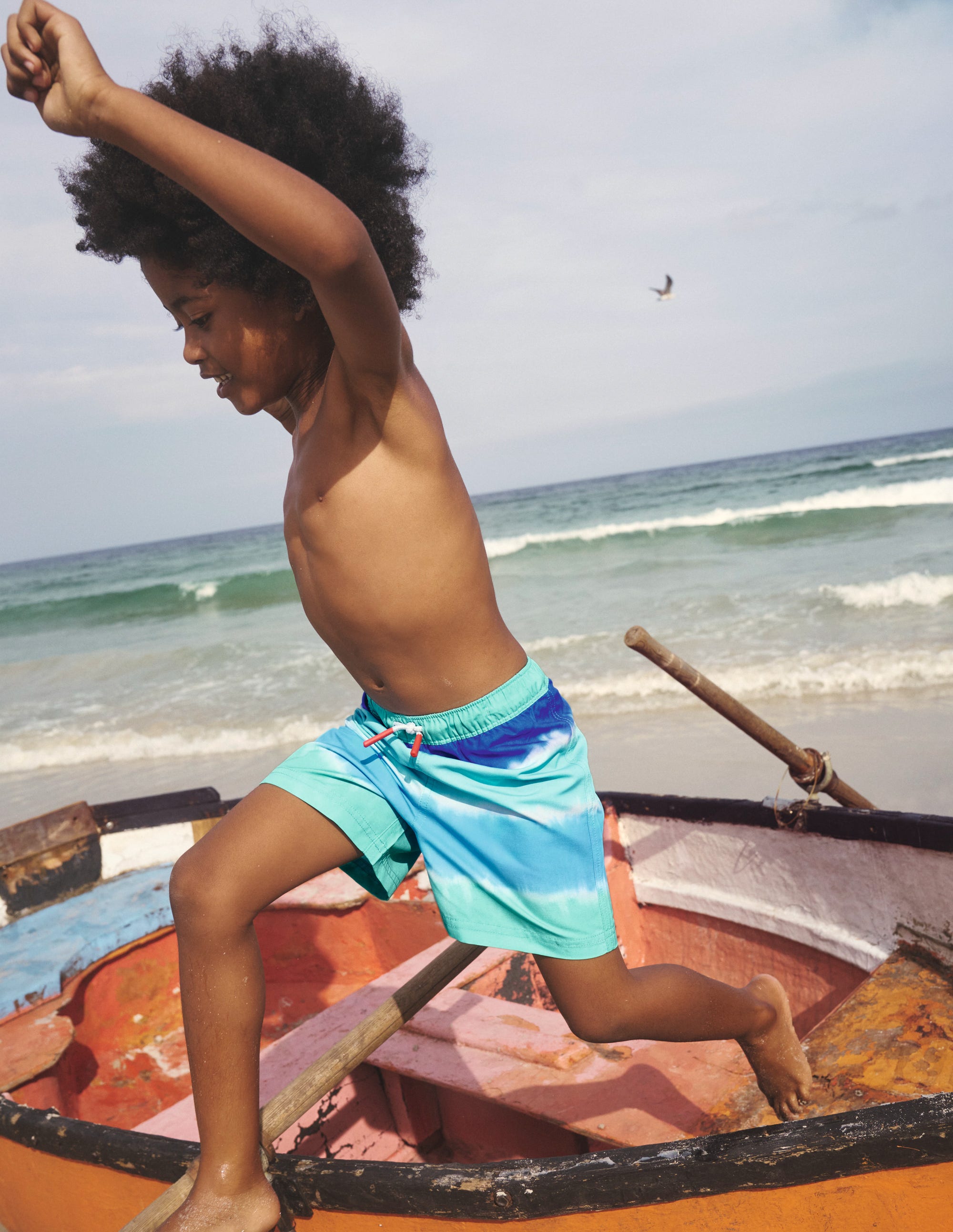Swim Shorts-Blue Tie Dye - Image 4
