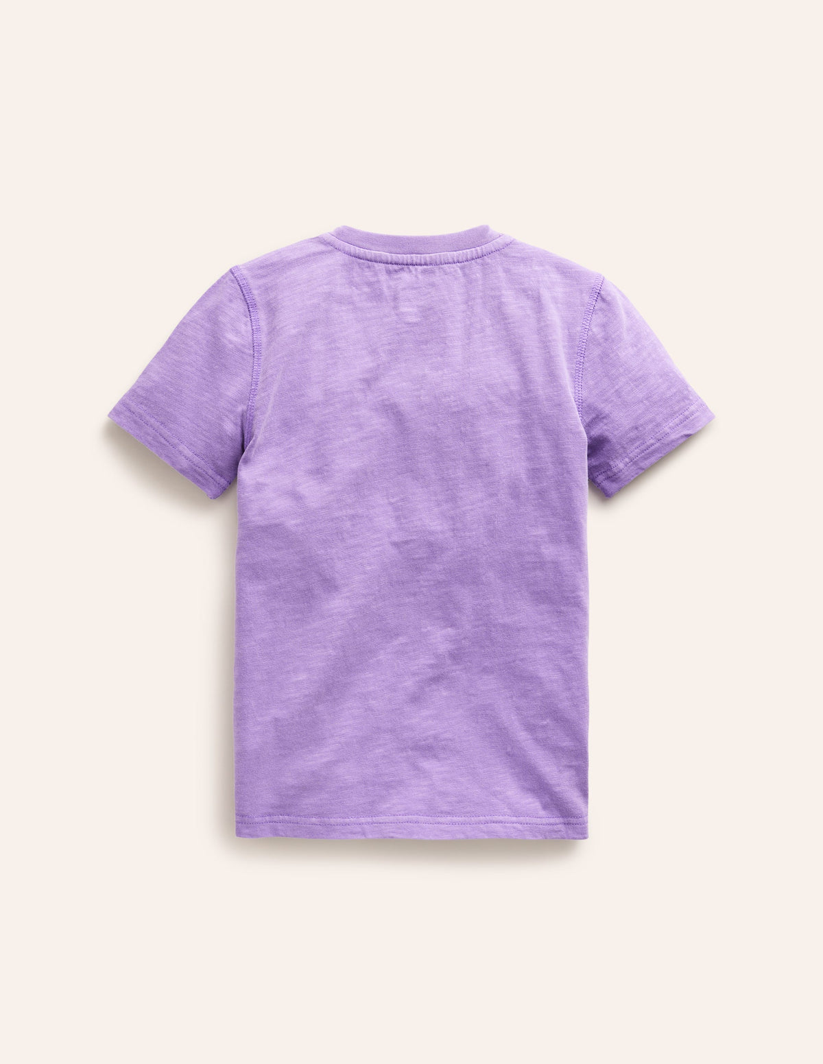 Washed Cotton Henley T-shirt-Soft Lavender - Image 2