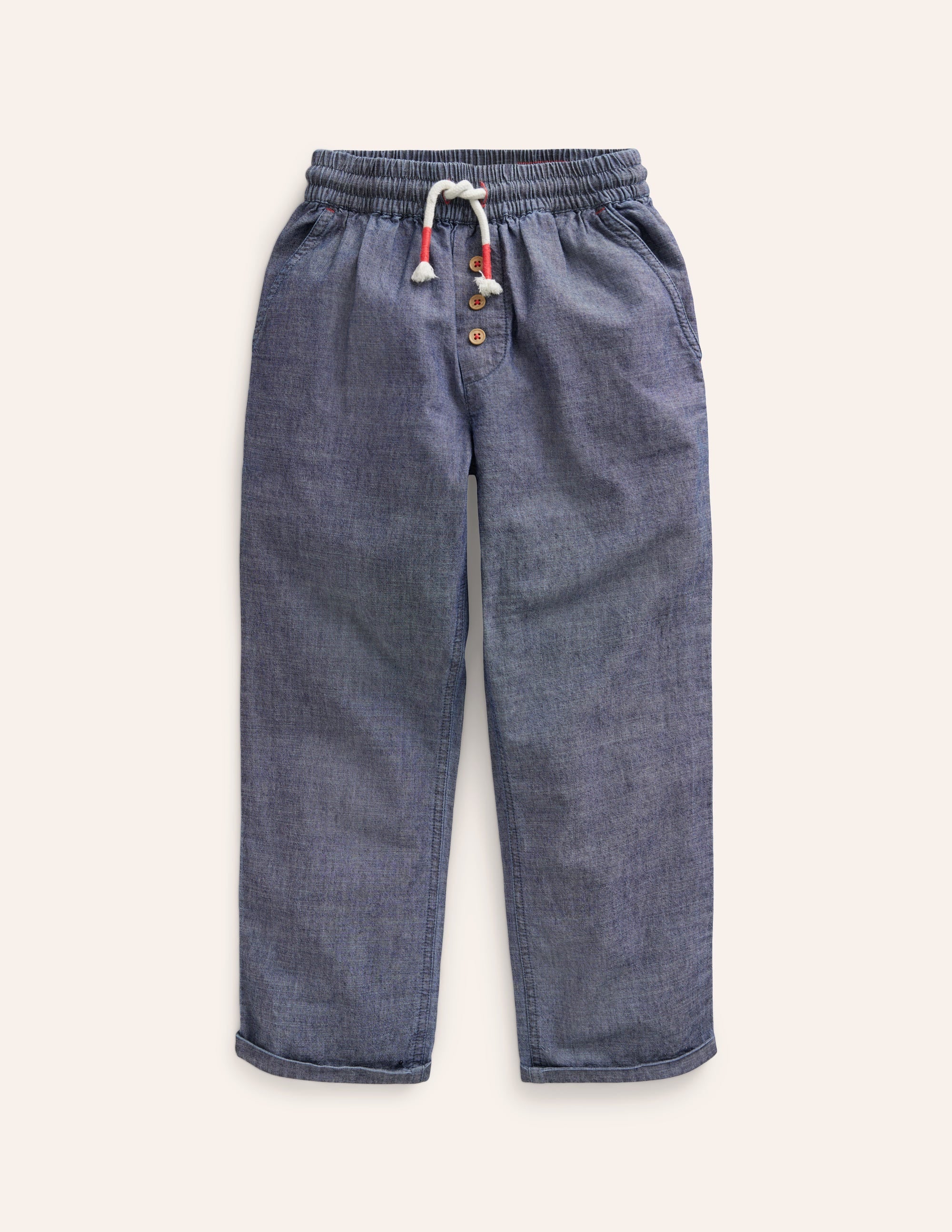 Summer Pull-On Pants-Mid Chambray - Image 1