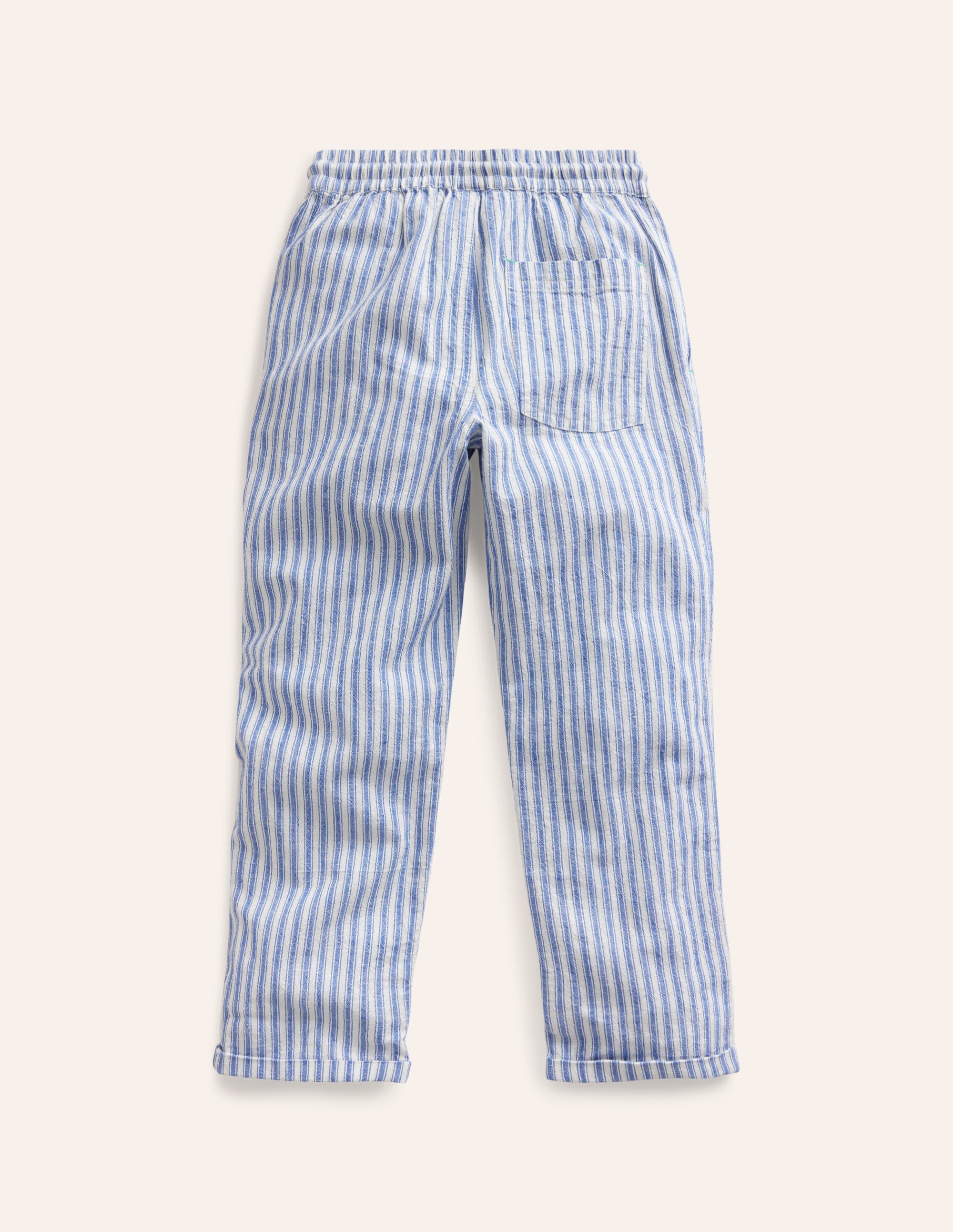 Summer Pull-On Pants-Bluejay Ticking - Image 2