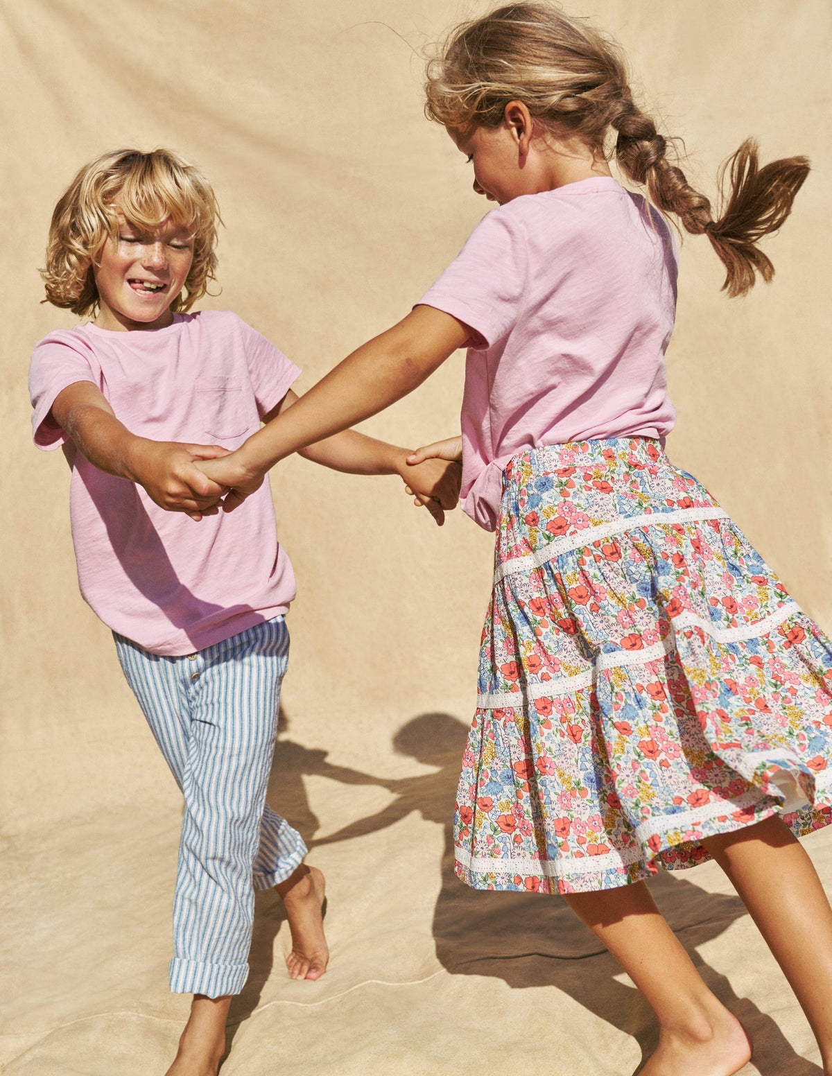Summer Pull-On Pants-Bluejay Ticking - Image 4