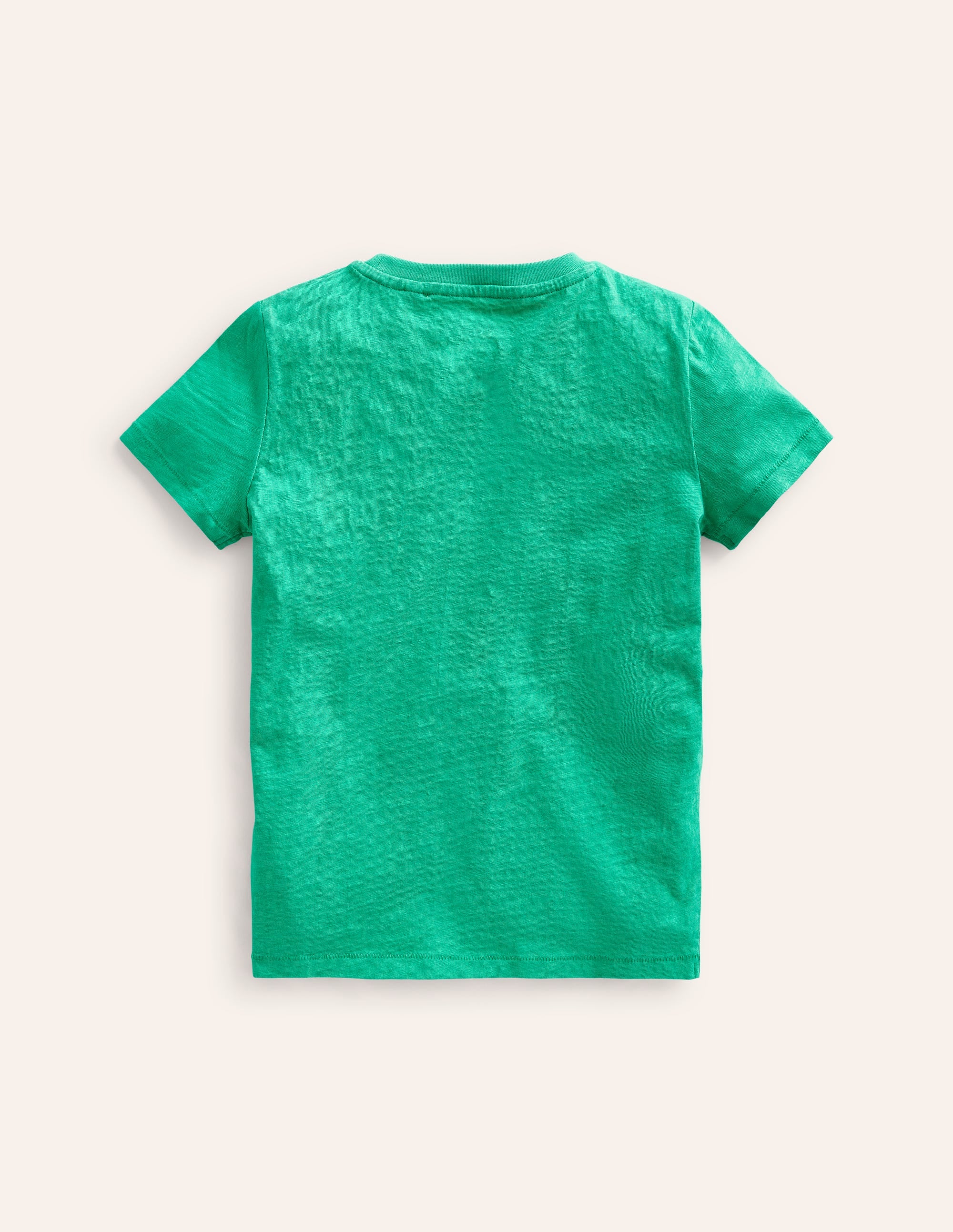 Washed Slub T-shirt-Jade Green - Image 2