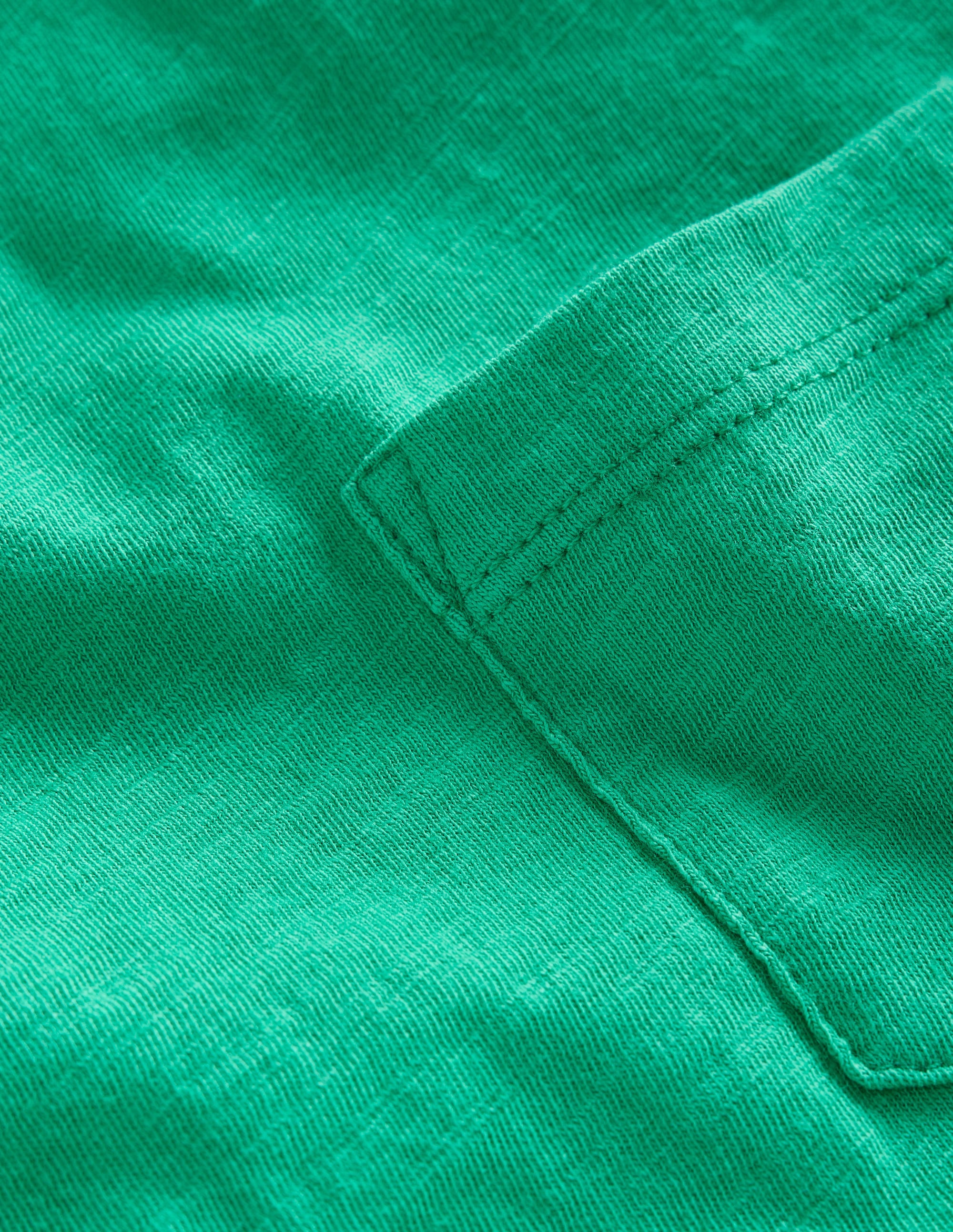 Washed Slub T-shirt-Jade Green - Image 3