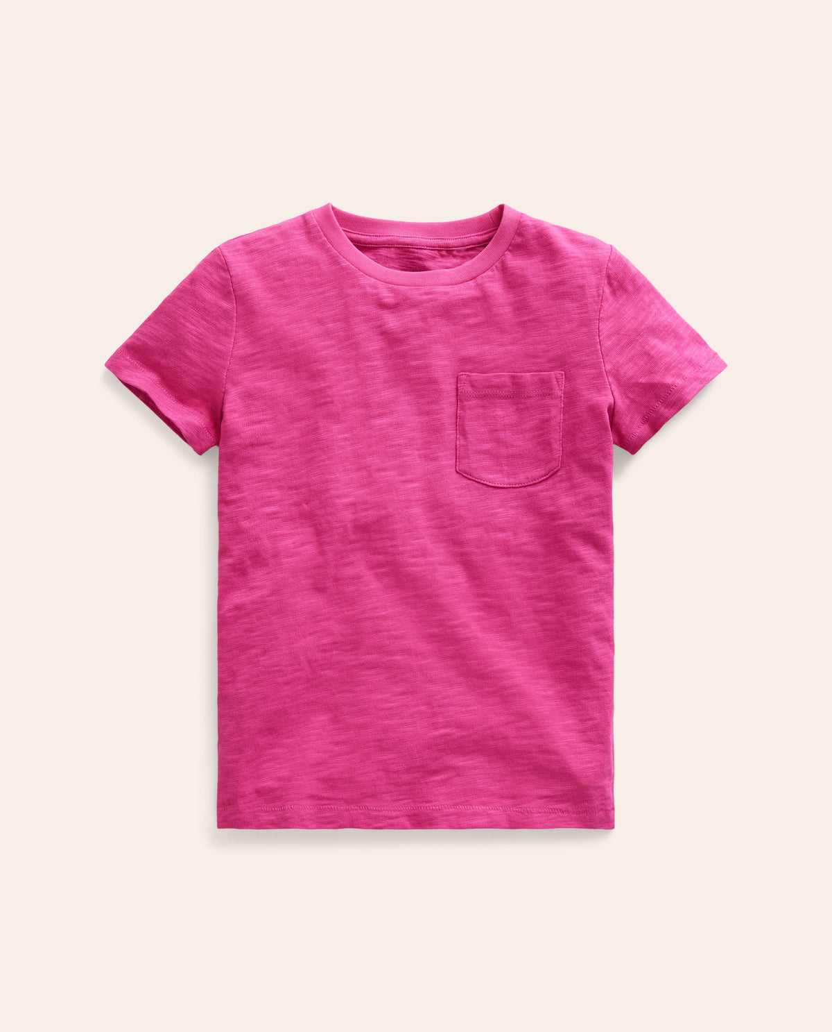 Washed Slub T-shirt-Amazing Pink - Image 1