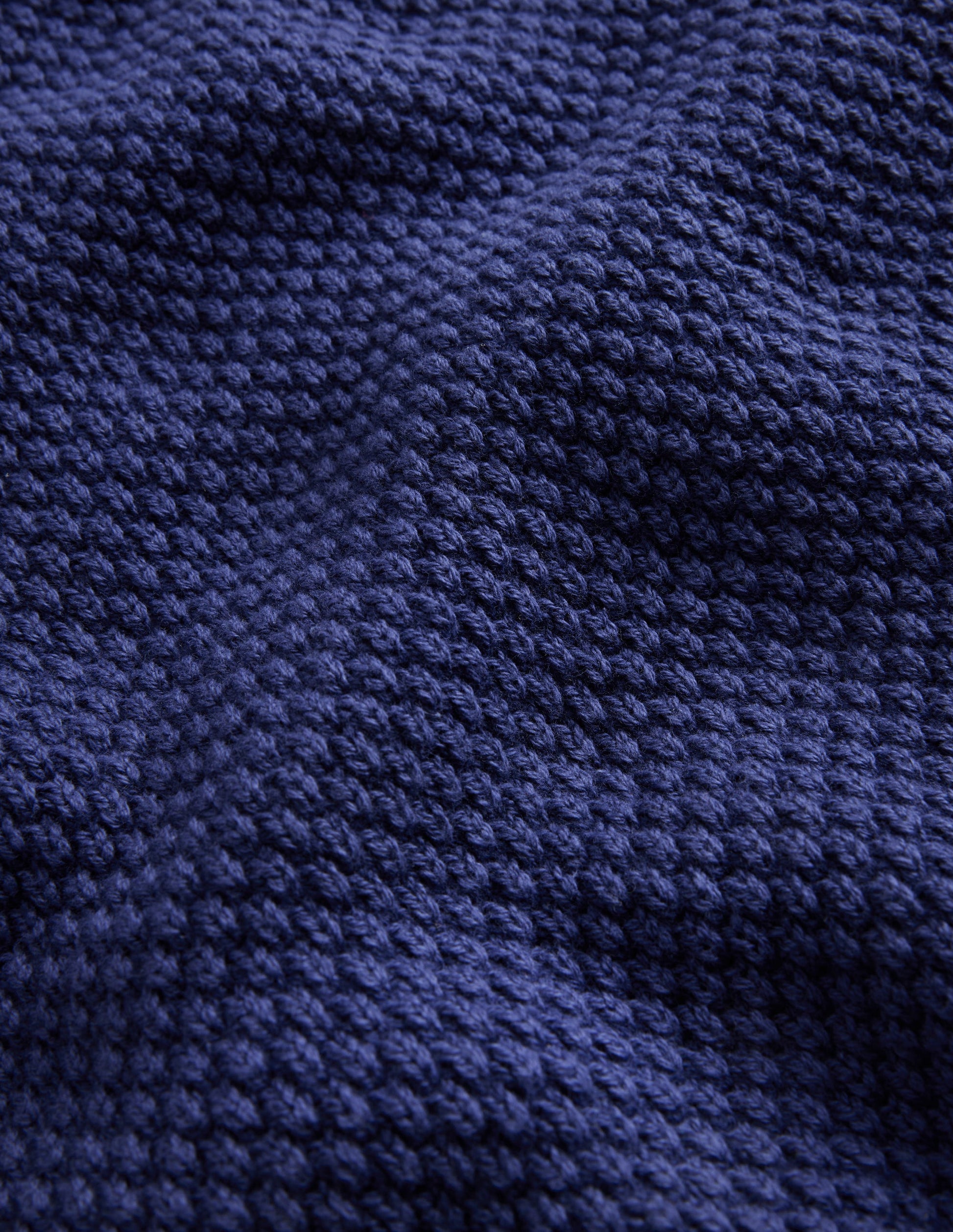 Chunky Cotton Sweater-College Navy-3
