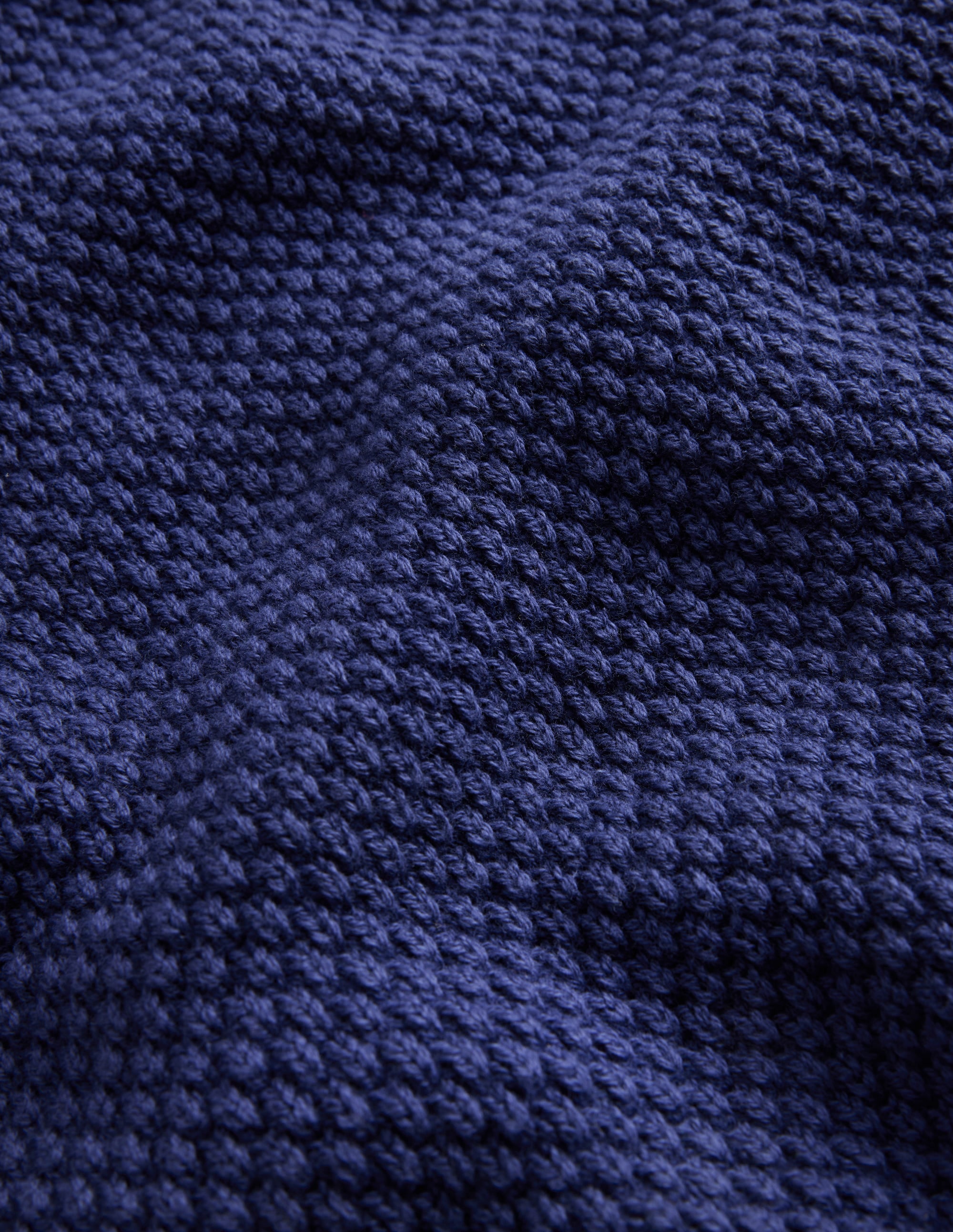 Chunky Cotton Sweater-College Navy - Image 3