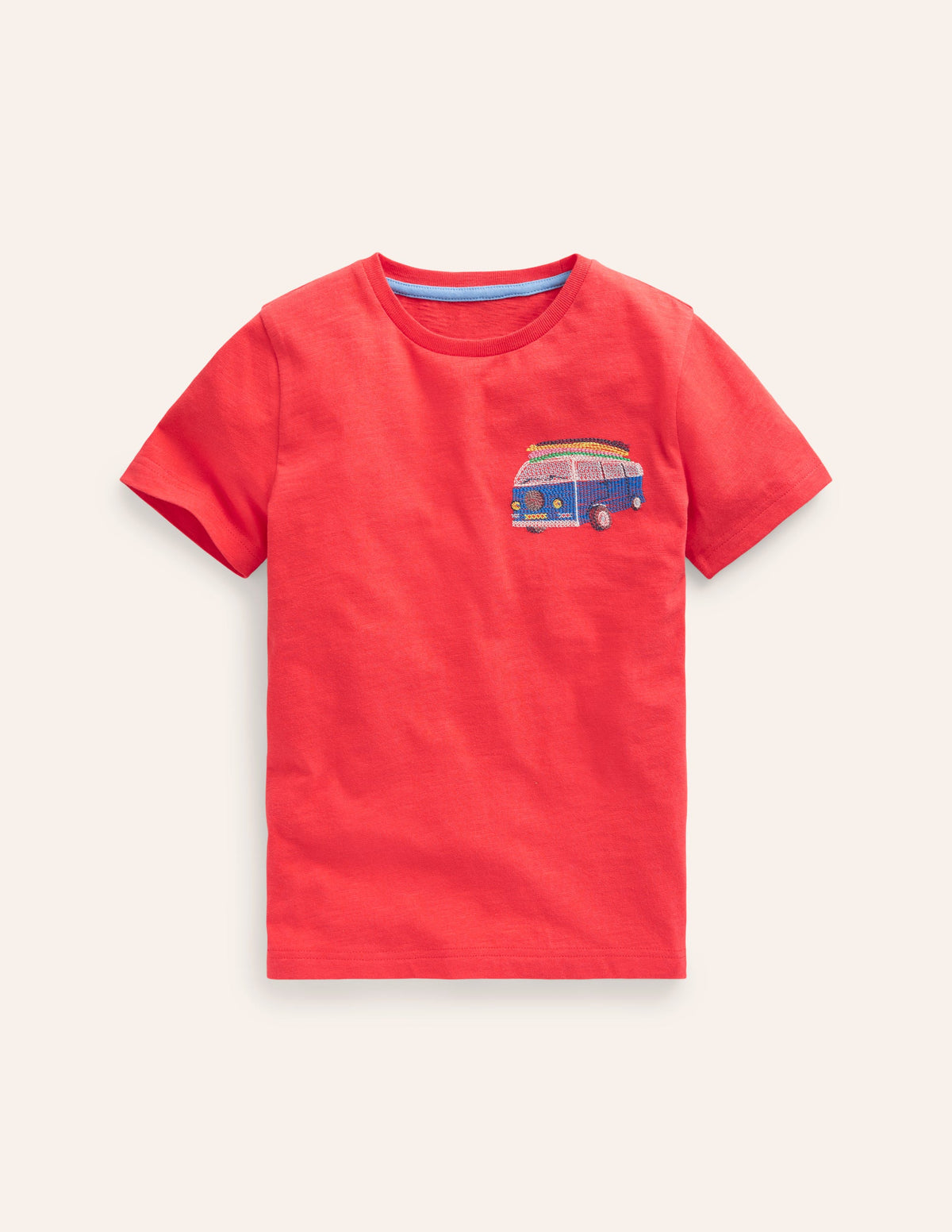 Superstitch Logo T-Shirt-Jam Red Campervan - Image 1