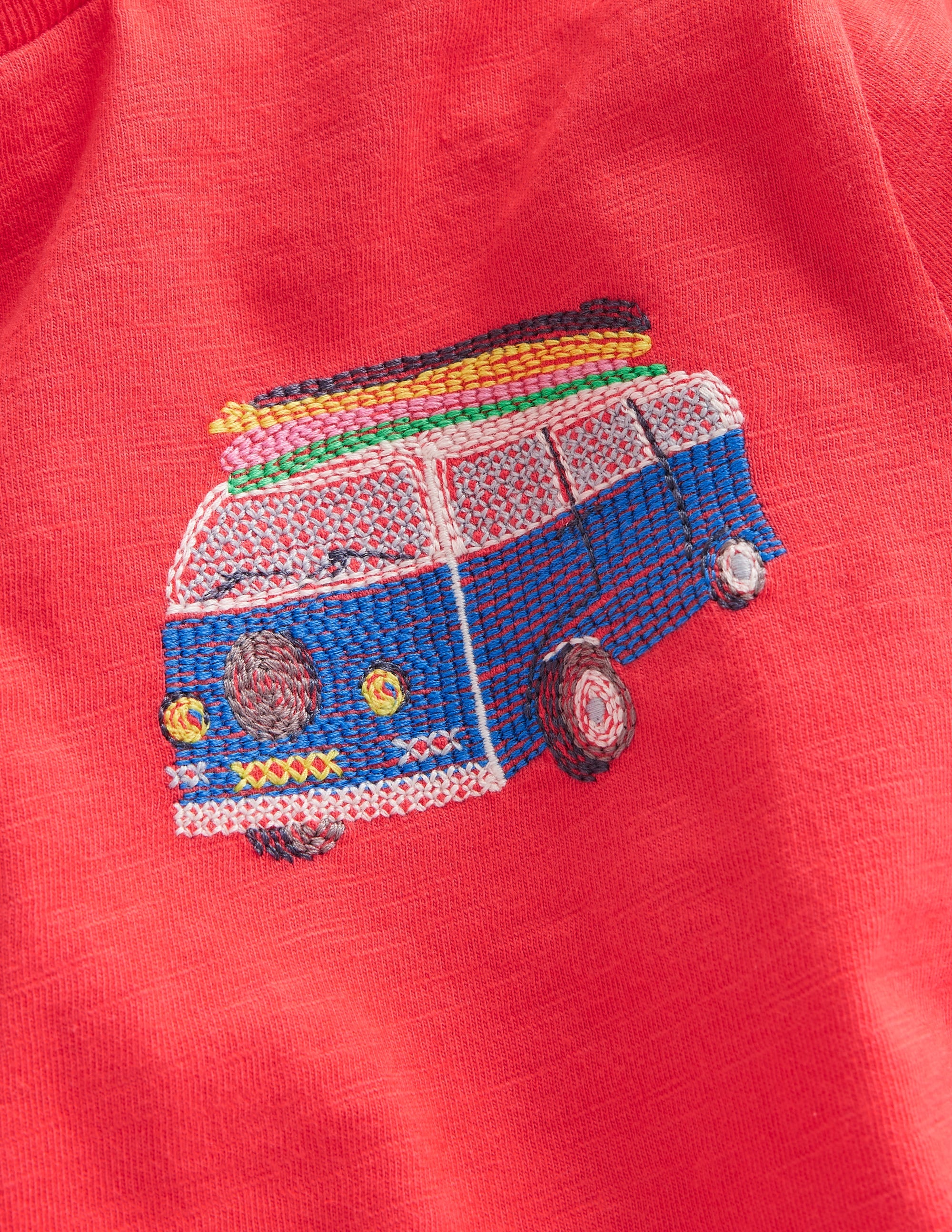 Superstitch Logo T-Shirt-Jam Red Campervan - Image 3